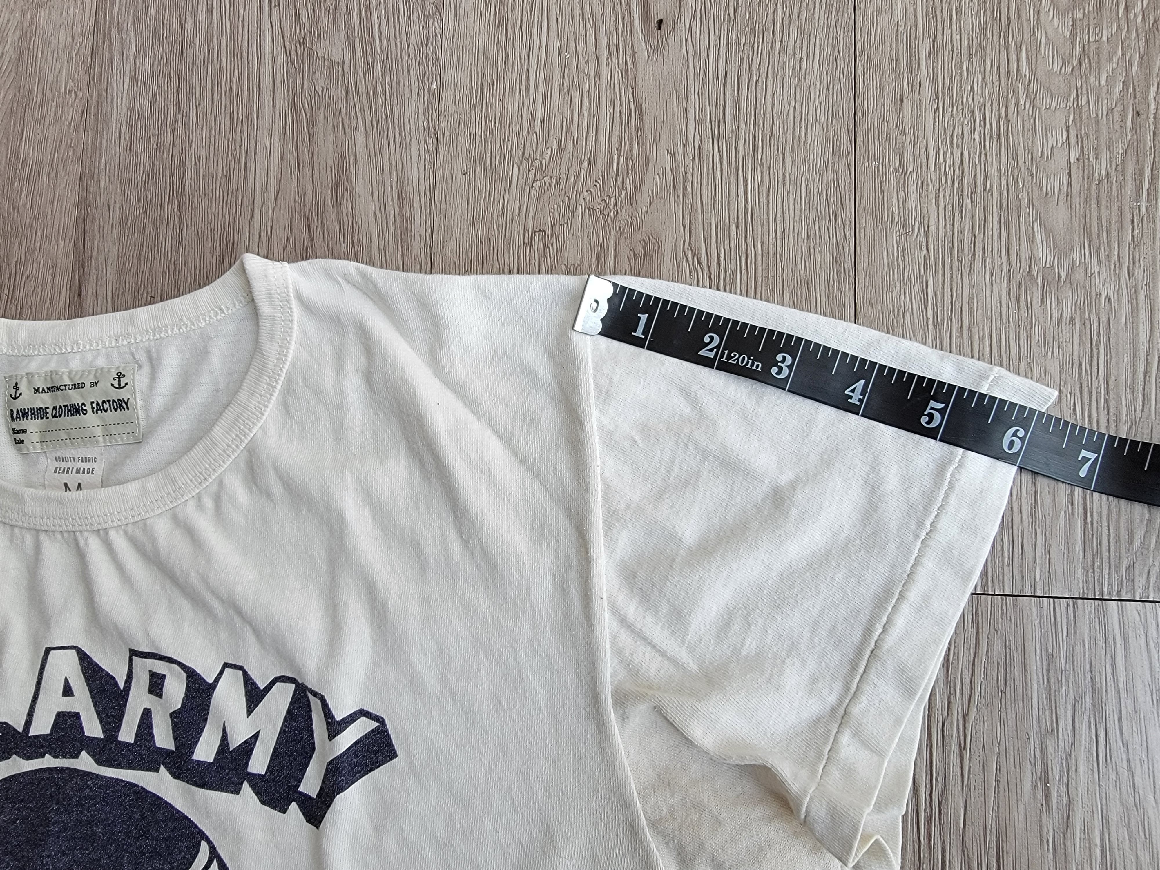 Japanese Brand RAWHIDE CLOTHING FACTORY Printed Crewneck T-shirt - Size S Size US S / EU 44-46 / 1 - 9 Thumbnail