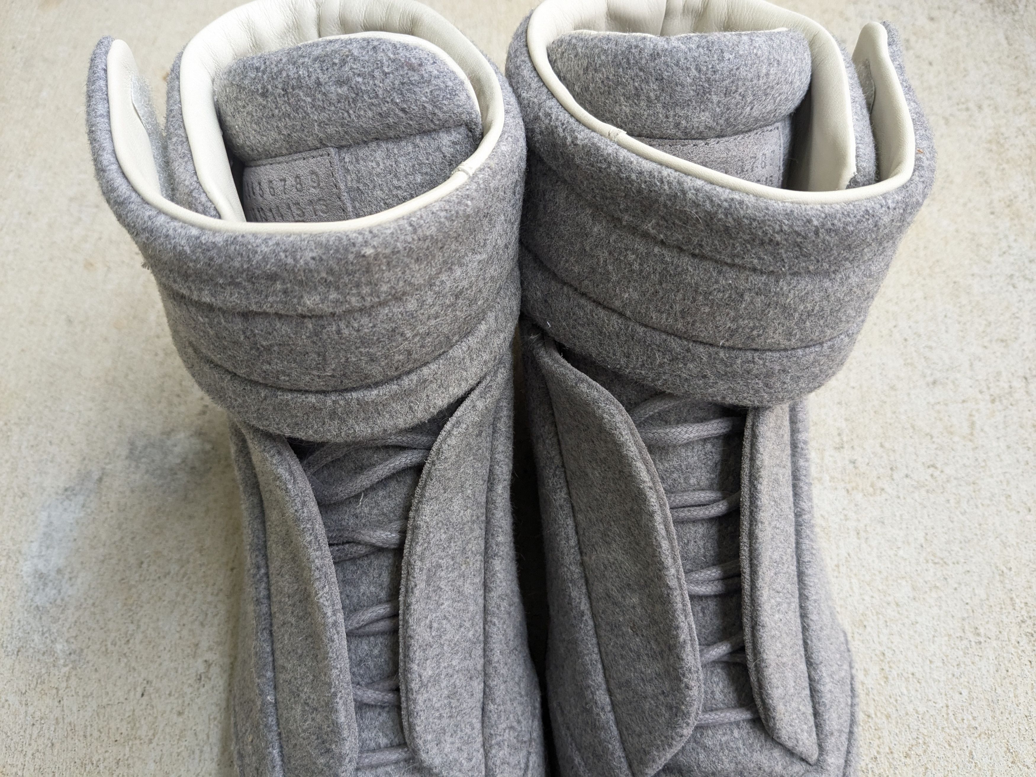 Maison Margiela Maison Margiela Future Gray 8 41 High Tops Wool Size US 8 / EU 41 - 3 Thumbnail