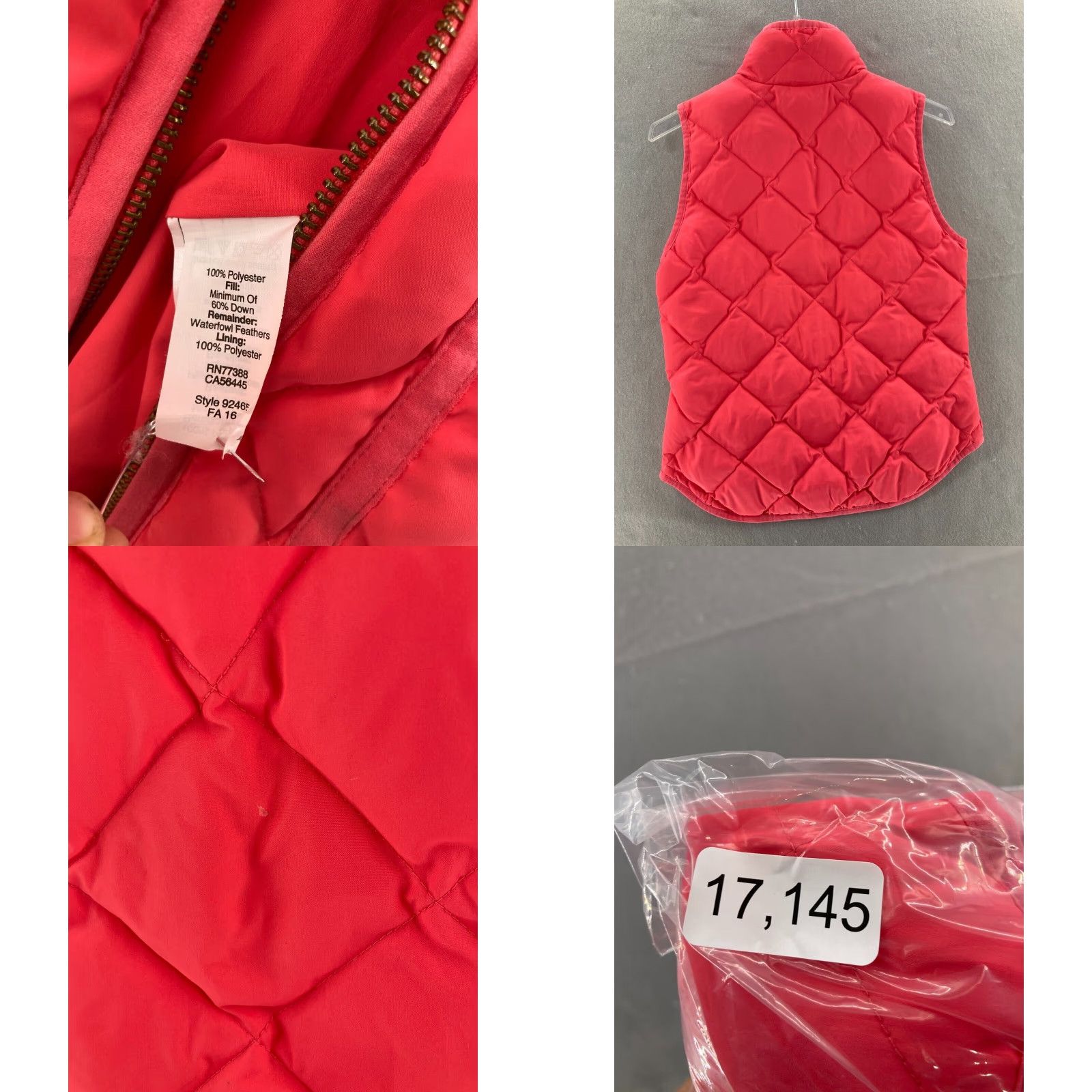 J.Crew Puffer Vest J Crew Womens XS Down Jacket Size XS / US 0-2 / IT 36-38 - 8 Thumbnail