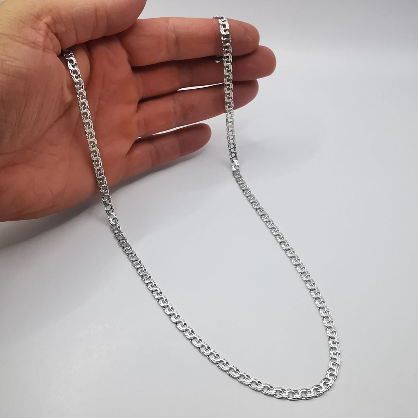 Sterling Silver Vintage Chain,925 Sterling Silver,Signed ,Handmade 16,05g Size ONE SIZE - 4 Thumbnail