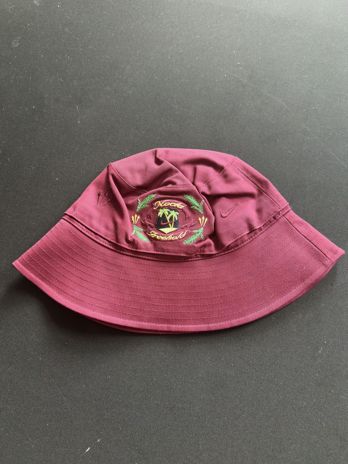 NOCTA Summer Vybz Bucket Hat Burgundy Size ONE SIZE - 2 Thumbnail