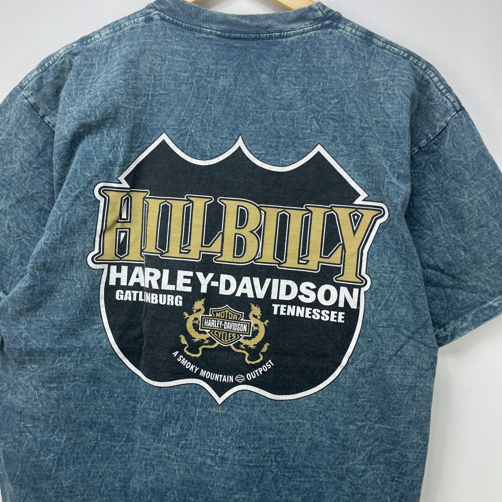 Vintage Vintage Harley-Davidson Tennessee Single Stitch Eagle Faded Size US M / EU 48-50 / 2 - 8 Thumbnail