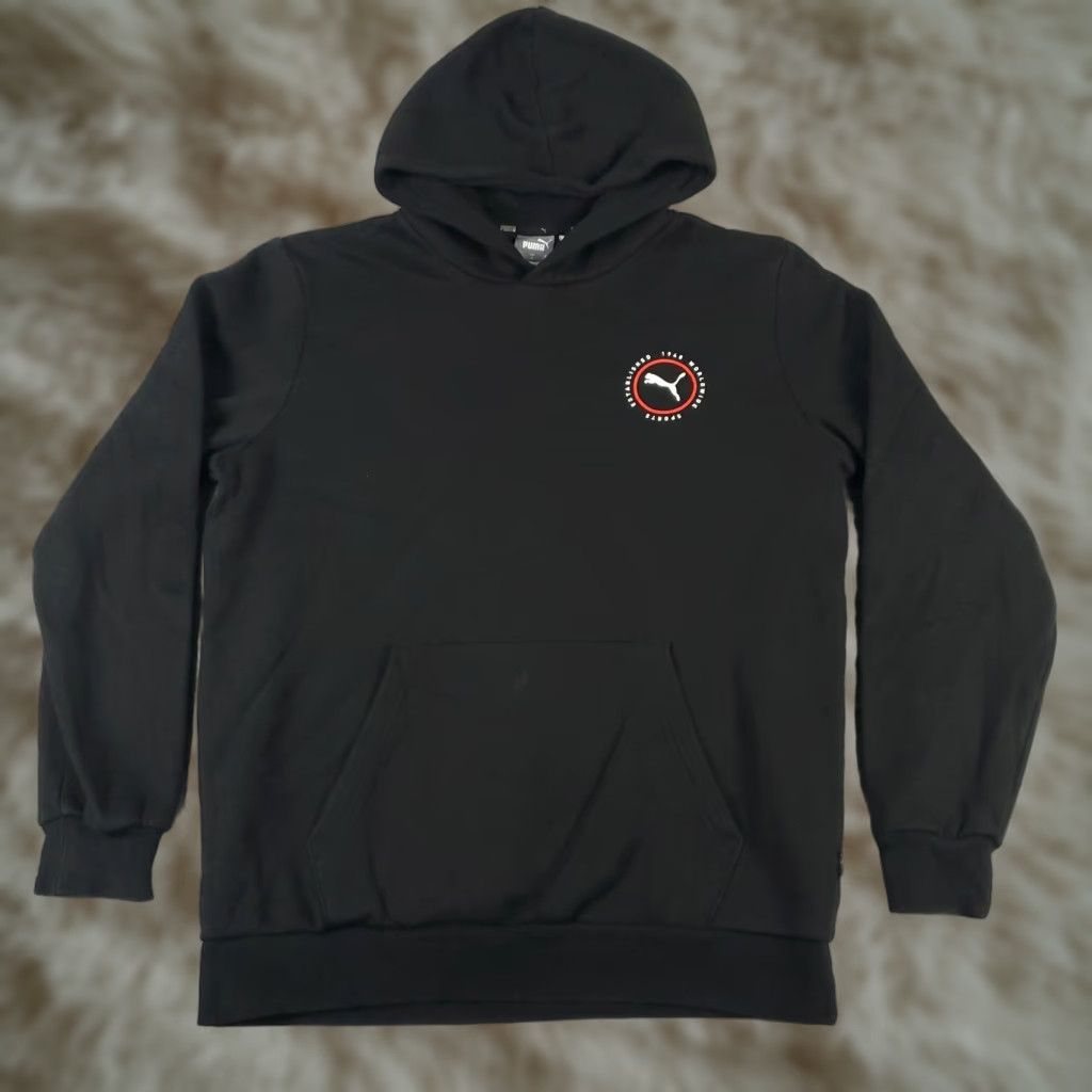 Puma PUMA Hoodie Mens Medium Black Pullover Casual Sweatshirt Mock Neck Size US M / EU 48-50 / 2 - 1 Thumbnail
