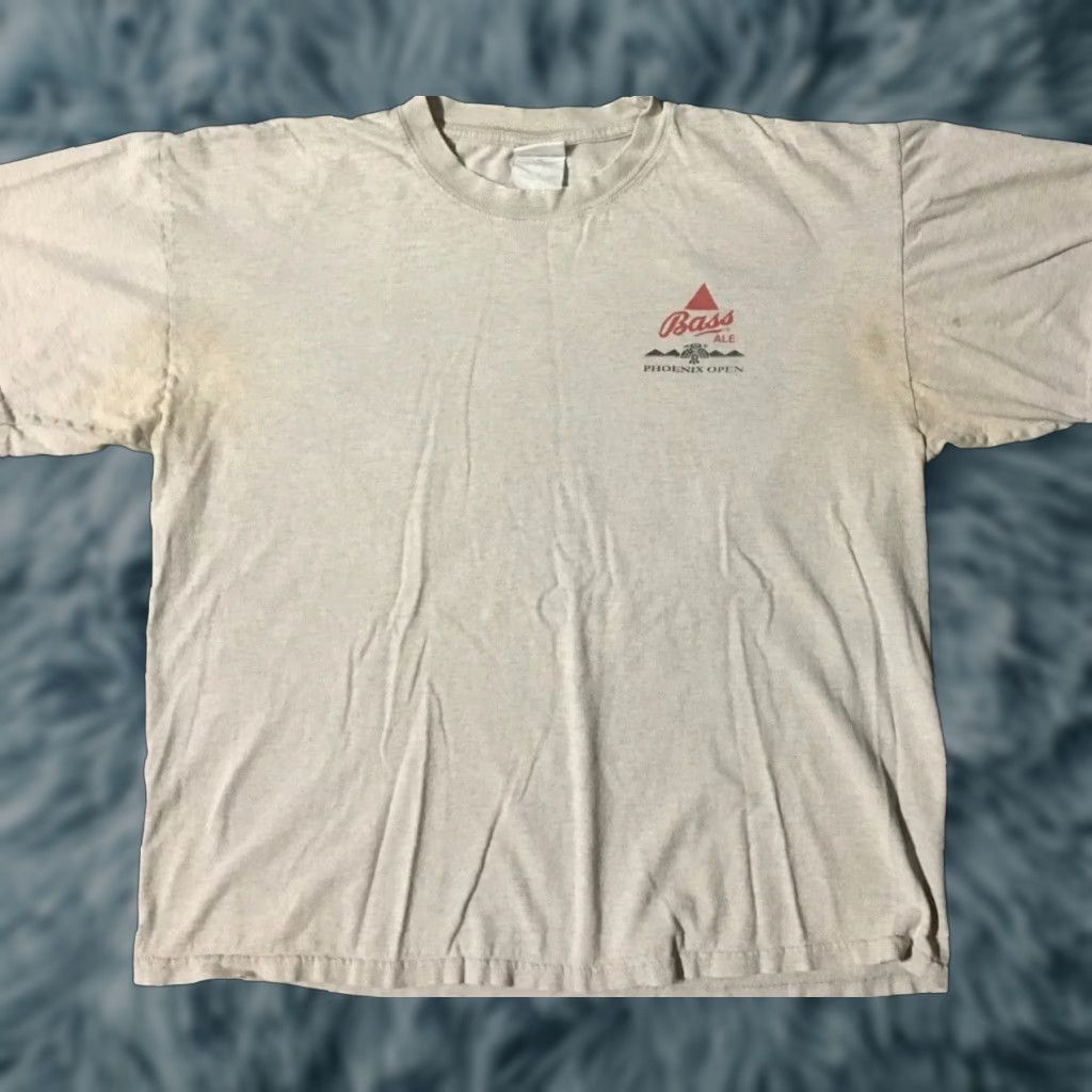 Gildan VINTAGE Bass Ale Phoenix Open Shirt XL Golf Distressed Grunge 90s USA Men T-Shirt Size US XL / EU 56 / 4 - 1 Thumbnail