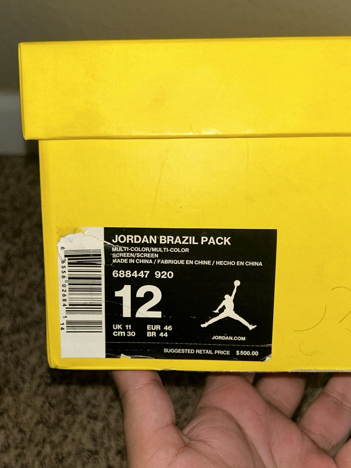 Jordan Brand Air Jordan 6 Brazil Pack Size US 12 / EU 45 - 7 Thumbnail