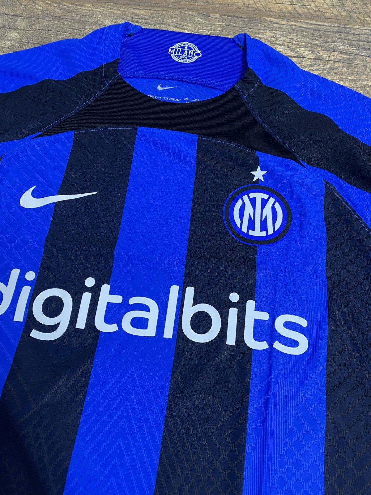 Nike Inter Milan Home Shirt 2022/23 Authentic Player Version XXL Size US XXL / EU 58 / 5 - 4 Thumbnail