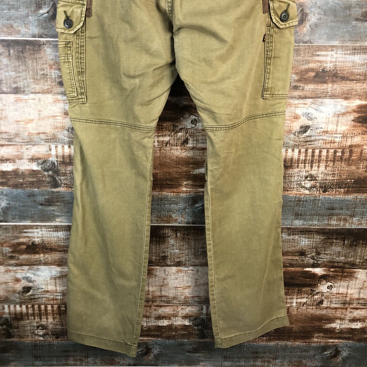 Alpha Industries DL Alpha Industries Green Cargo Multipocket Pants #C613 Size US 34 / EU 50 - 15 Thumbnail