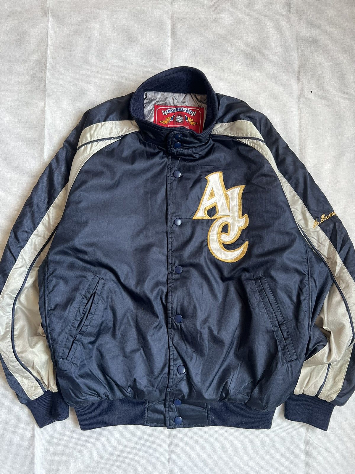 Japanese Brand Rawlings Vintage Baseball Jacket AJC Size US L / EU 52-54 / 3 - 5 Thumbnail