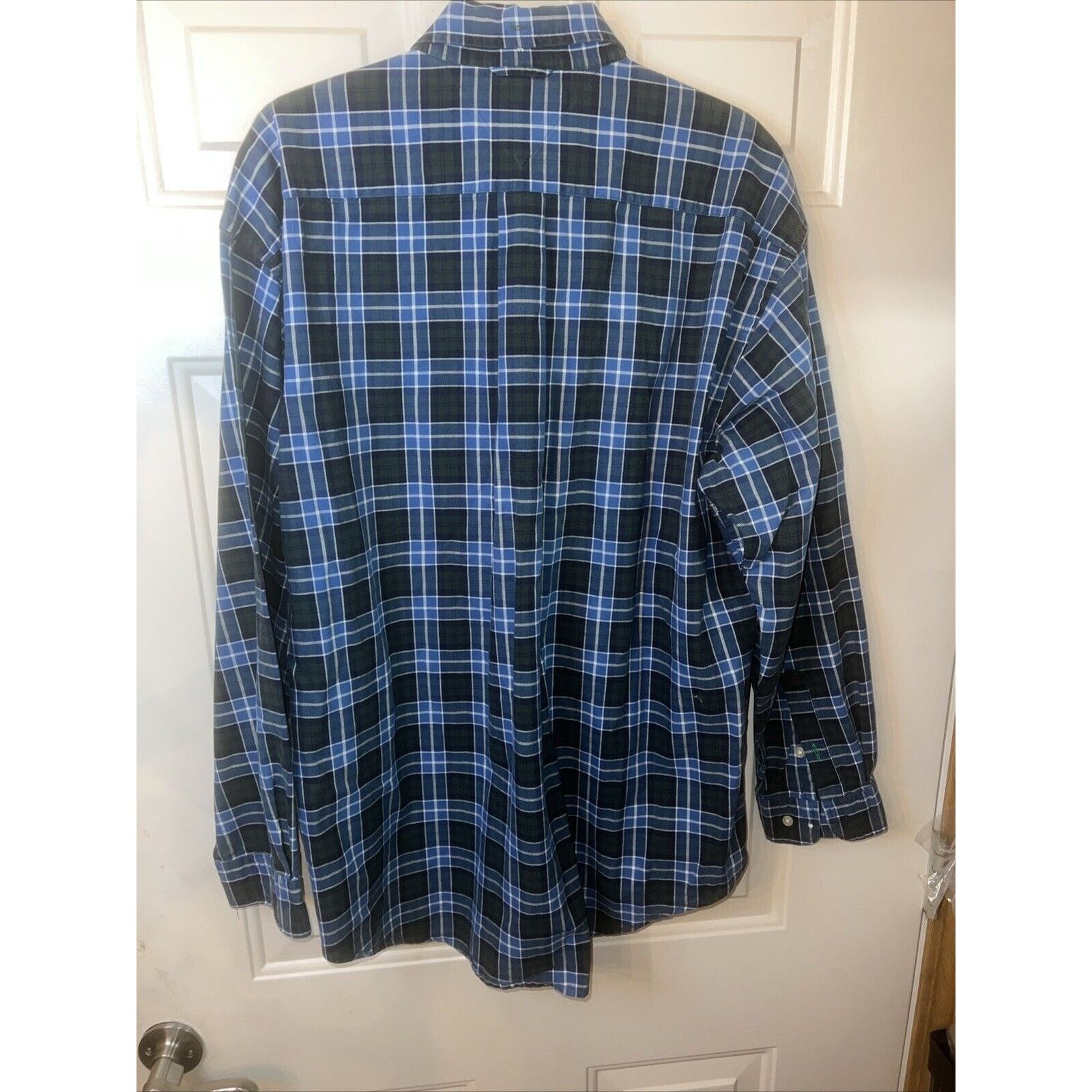 Tommy Hilfiger Tommy Hilfiger Men’s Button Down Shirt XL Blue Green Plaid Size US XL / EU 56 / 4 - 7 Thumbnail