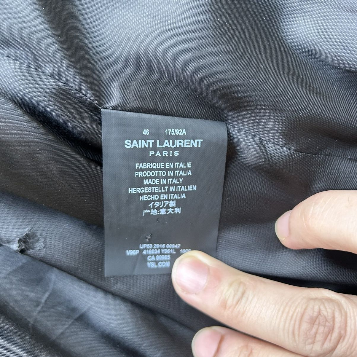 Saint Laurent Paris saint laurent 16ss sequin patchwork souvenir bomber Size US S / EU 44-46 / 1 - 8 Thumbnail