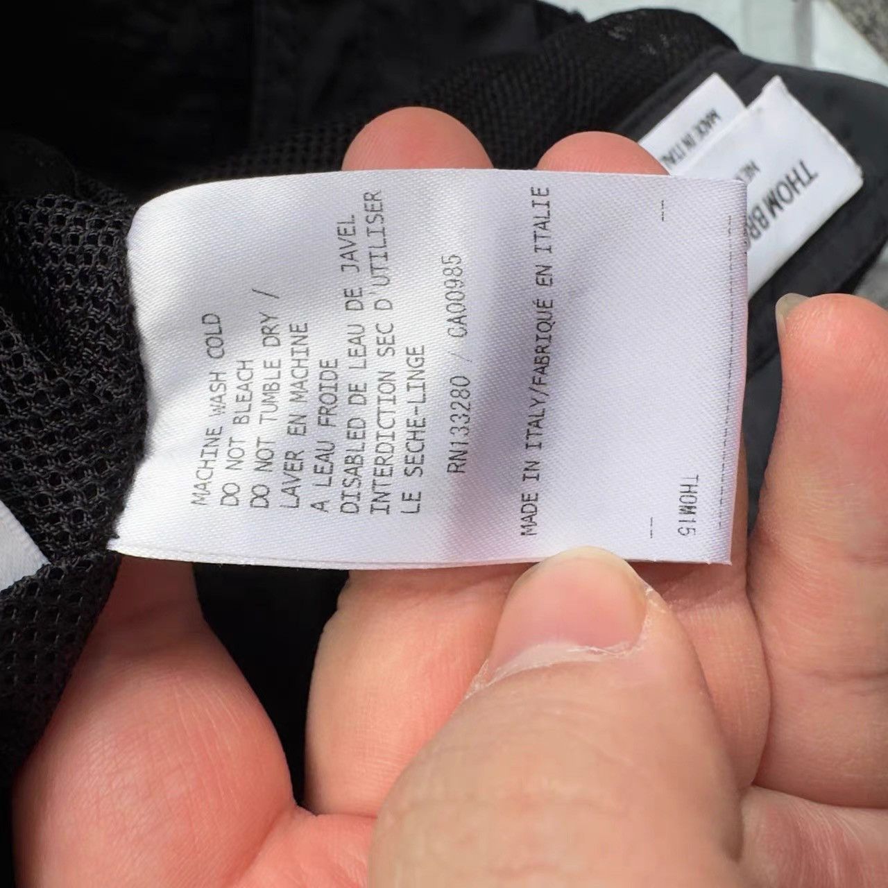 Thom Browne Thom Browne Black Nylon Shorts K28 Size US 29 - 3 Thumbnail