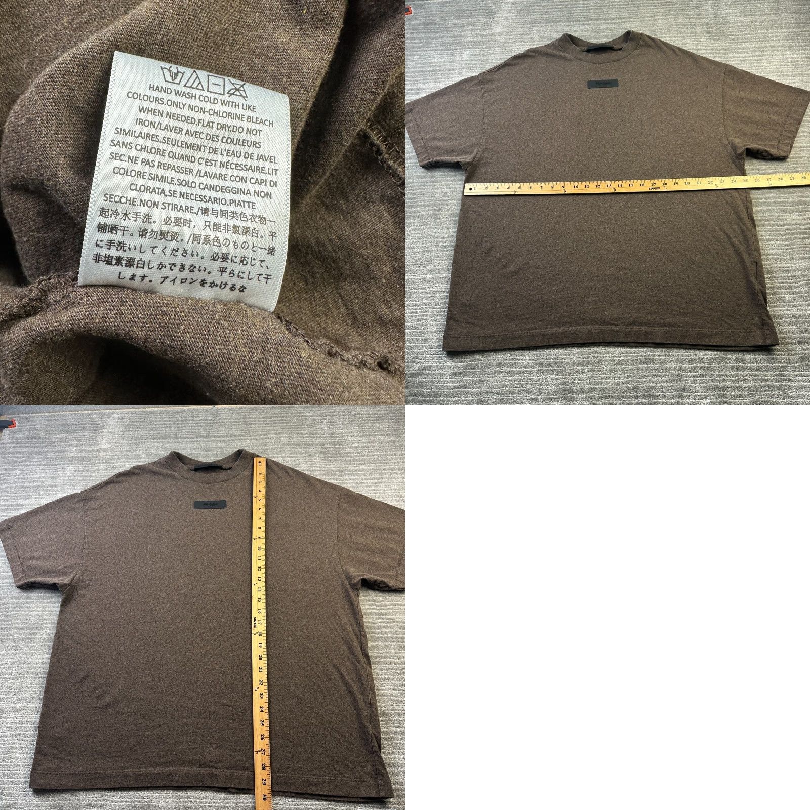 Fear of God Fear Of God Essentials Shirt Mens Medium Brown Oversized Baggy Size US M / EU 48-50 / 2 - 8 Thumbnail