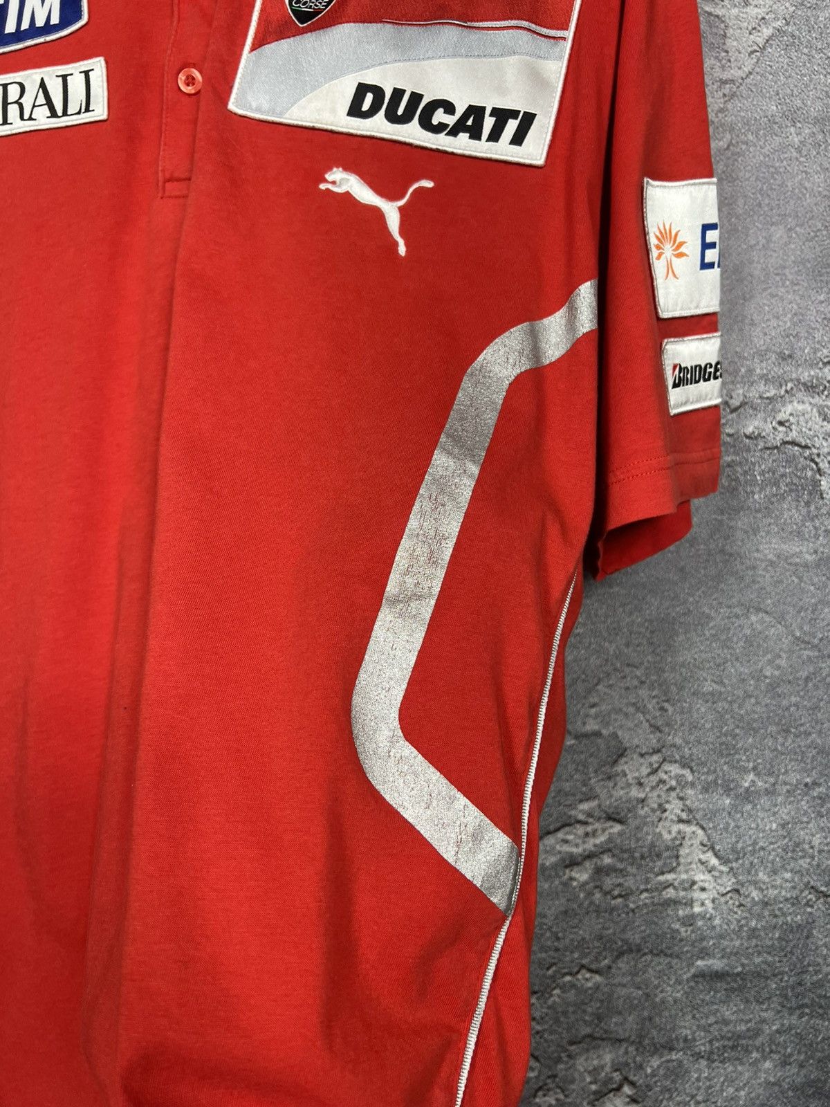 Puma Vintage Puma x Ducati Racing Polo T-shirt Jersey Size XXL Size US XXL / EU 58 / 5 - 10 Thumbnail