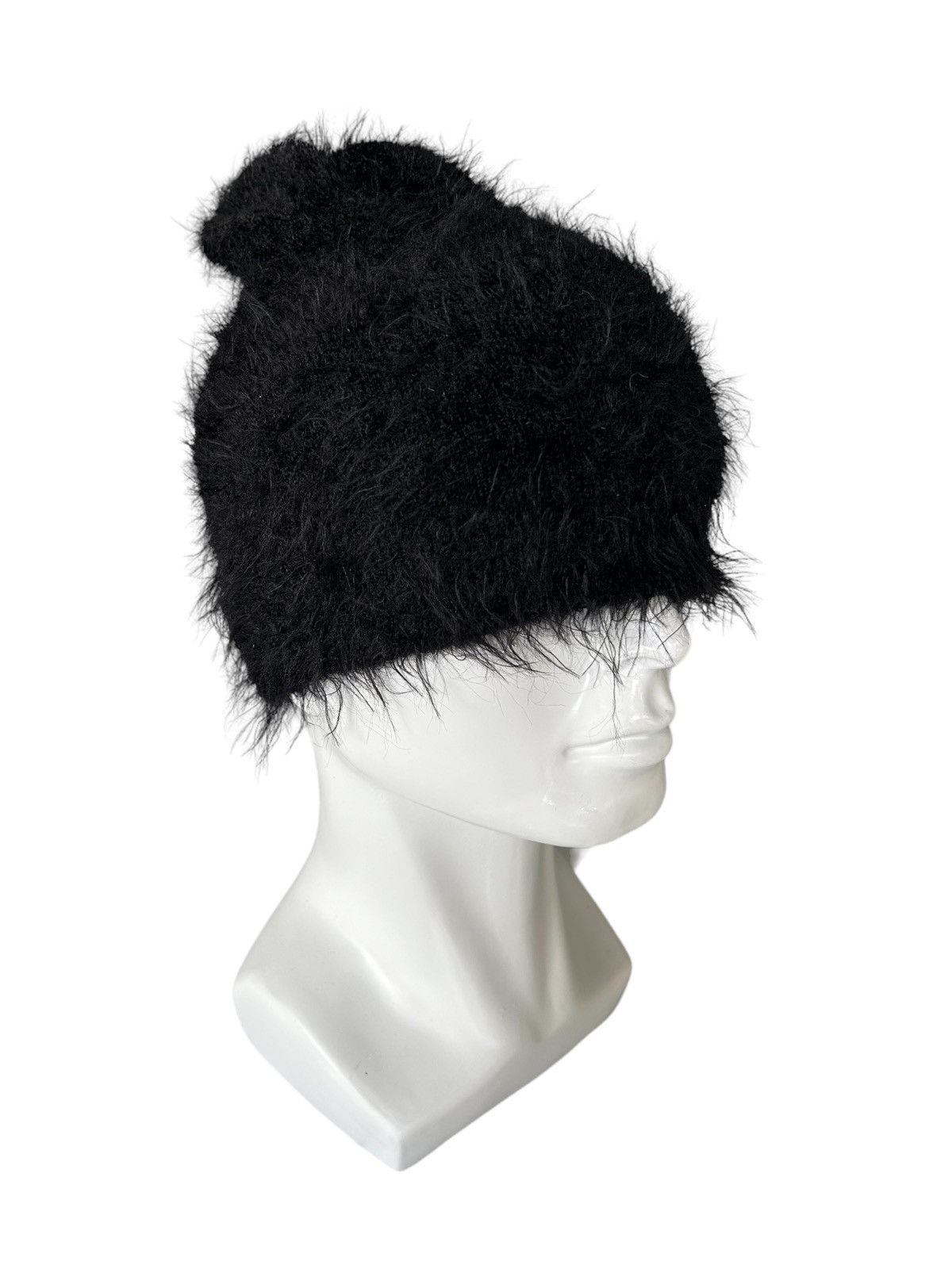14th Addiction Murua Punk Bondage style Mohair Fur Mohawk Beanie Hats Size ONE SIZE - 2 Thumbnail