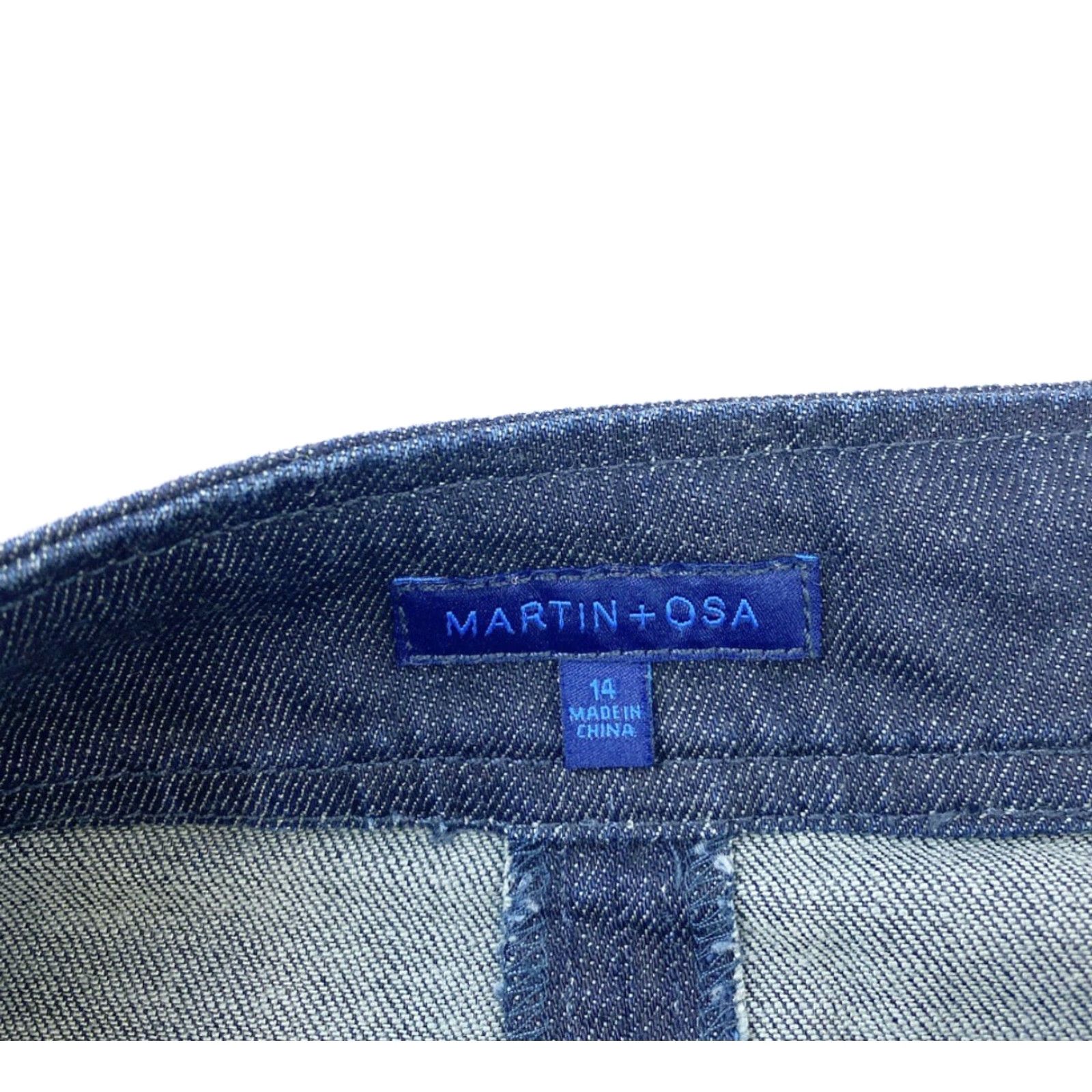 Denime Martin Osa Pencil Skirt Women’s 14 Dark Blue Denim Pencil Skirt Women’s 14 Dark Blue Denim Size 36" / US 14 / IT 50 - 3 Thumbnail