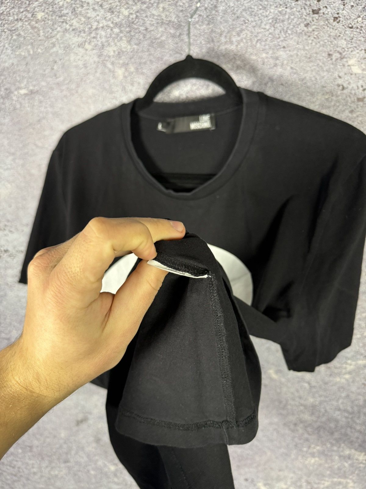 Moschino × Vintage Vintage Love Moschino T-Shirt Men’s Luxury Big Logo Black Size US L / EU 52-54 / 3 - 10 Thumbnail