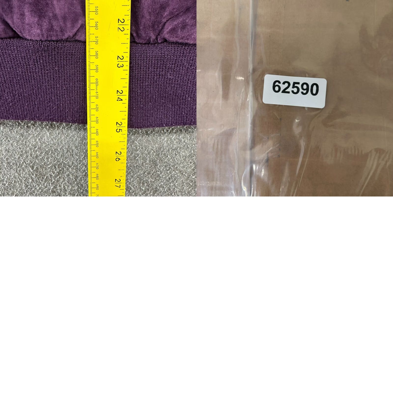 Bell VINTAGE Greg Bell Jacket Womens M Purple Bomber Leather Suede Solid 90s Women Zip Jacket Size M / US 6-8 / IT 42-44 - 9 Thumbnail