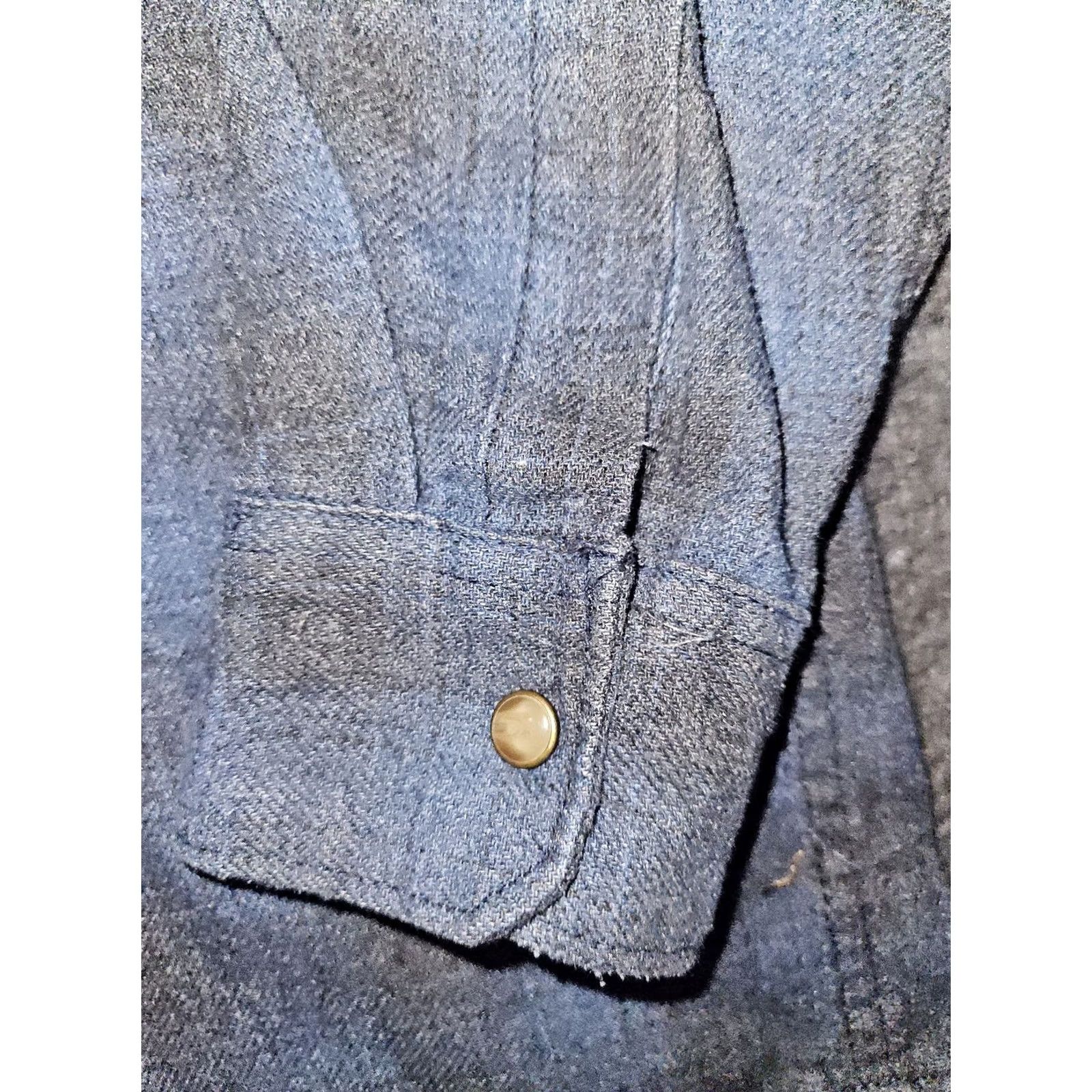 Wrangler Wrangler Shirt Mens Medium Blue Plaid Indigo Western Pearl Snap Flannel Casual Size US M / EU 48-50 / 2 - 3 Thumbnail