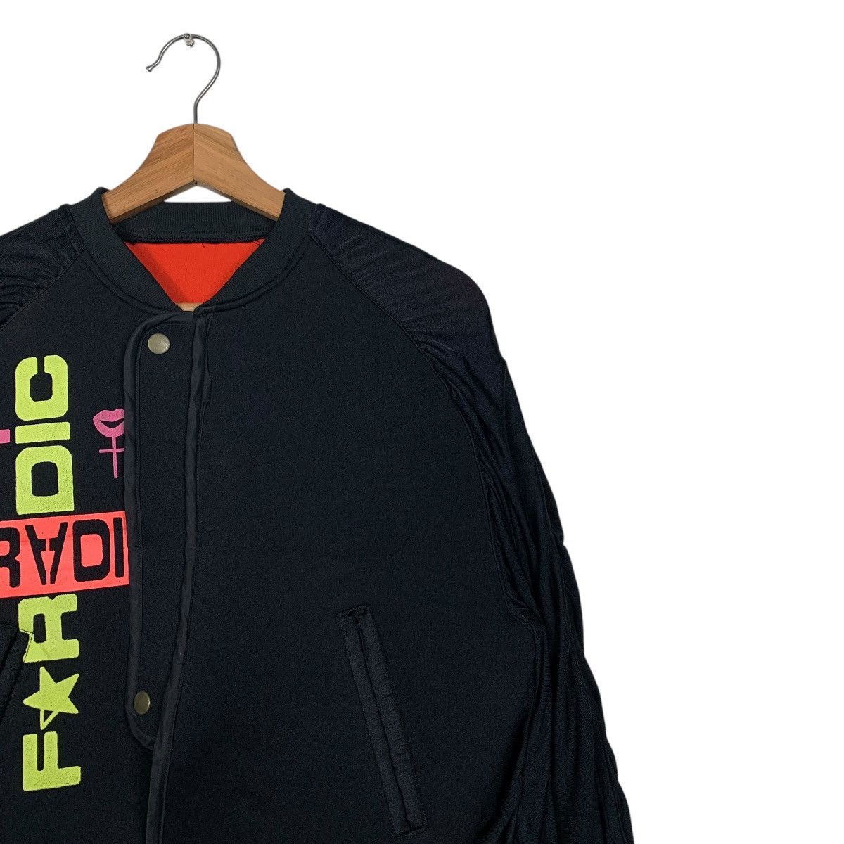 Japanese Brand FARADIC Big Logo Printed Hybrid Cropped Jacket #1646-C73 Size M / US 6-8 / IT 42-44 - 5 Thumbnail