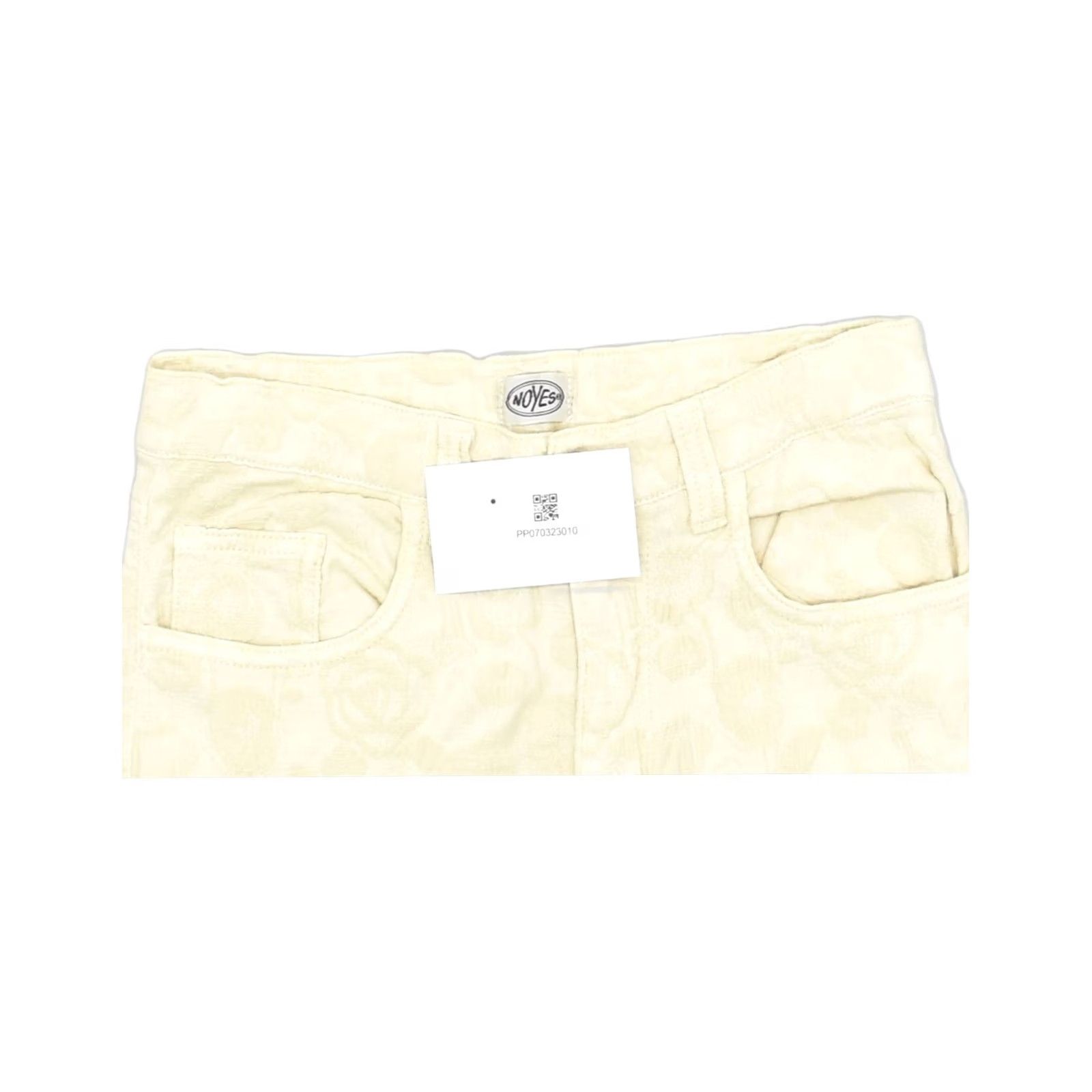Vintage VINTAGE Womens Floral Cotton Casual Straight Trousers W28 L28 Beige Size 28" / US 6 / IT 42 - 4 Thumbnail