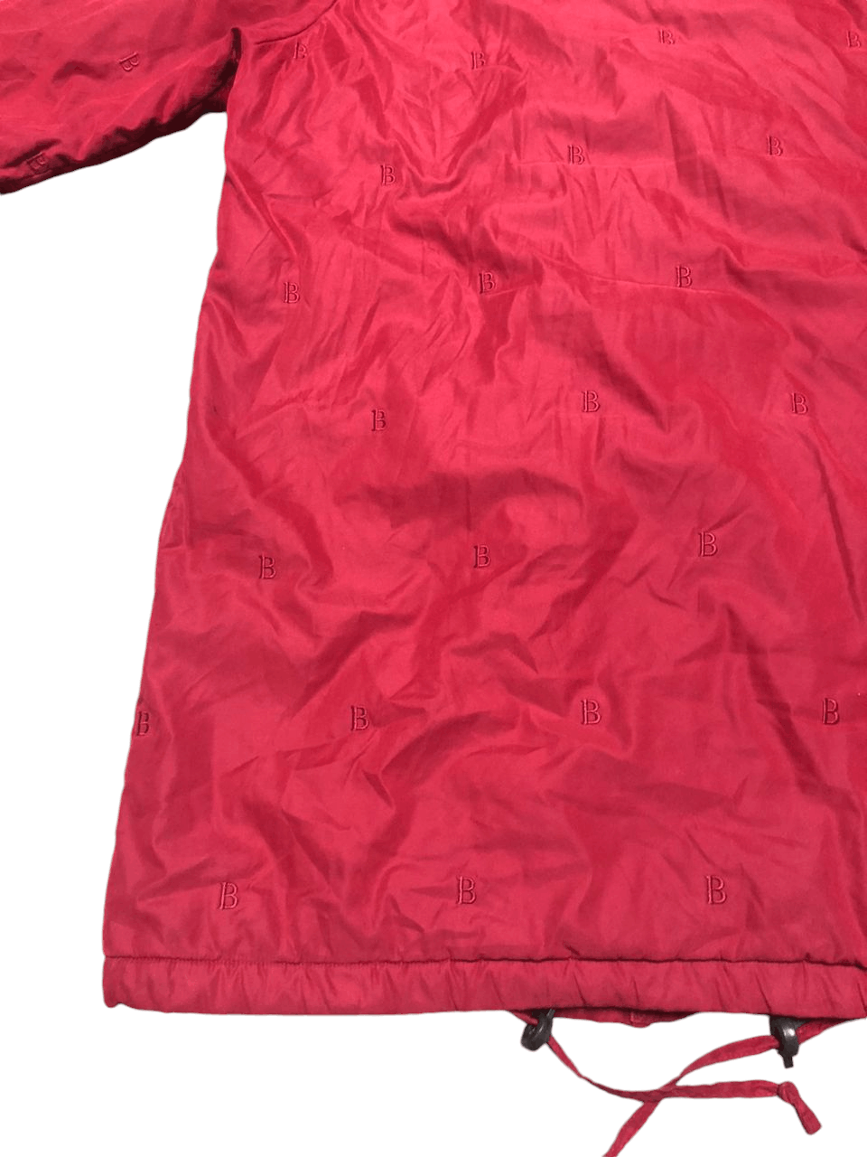 Burberry Vintage Burberrys Red Velvet Embroidered B Down Trench Coat Size US M / EU 48-50 / 2 - 12 Thumbnail