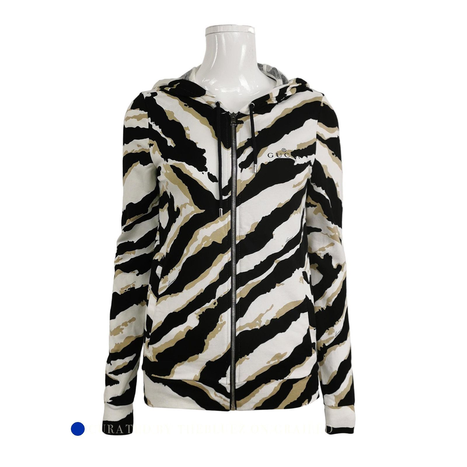 Gucci Multi-Color Zebra Zip Hoodie Size US S / EU 44-46 / 1 - 1 Thumbnail