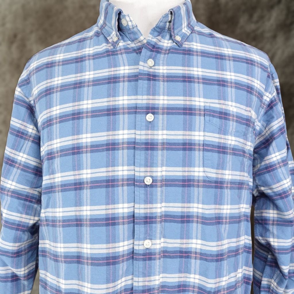 Cremieux Cremieux Shirt Mens 2XL Blue Plaid Button Down Long Sleeve Classic Casual Shirts Shirt Mens 2XL Blue Plaid Button-Down Long Sleeve Embroidered Patch Size US XXL / EU 58 / 5 - 1 Thumbnail