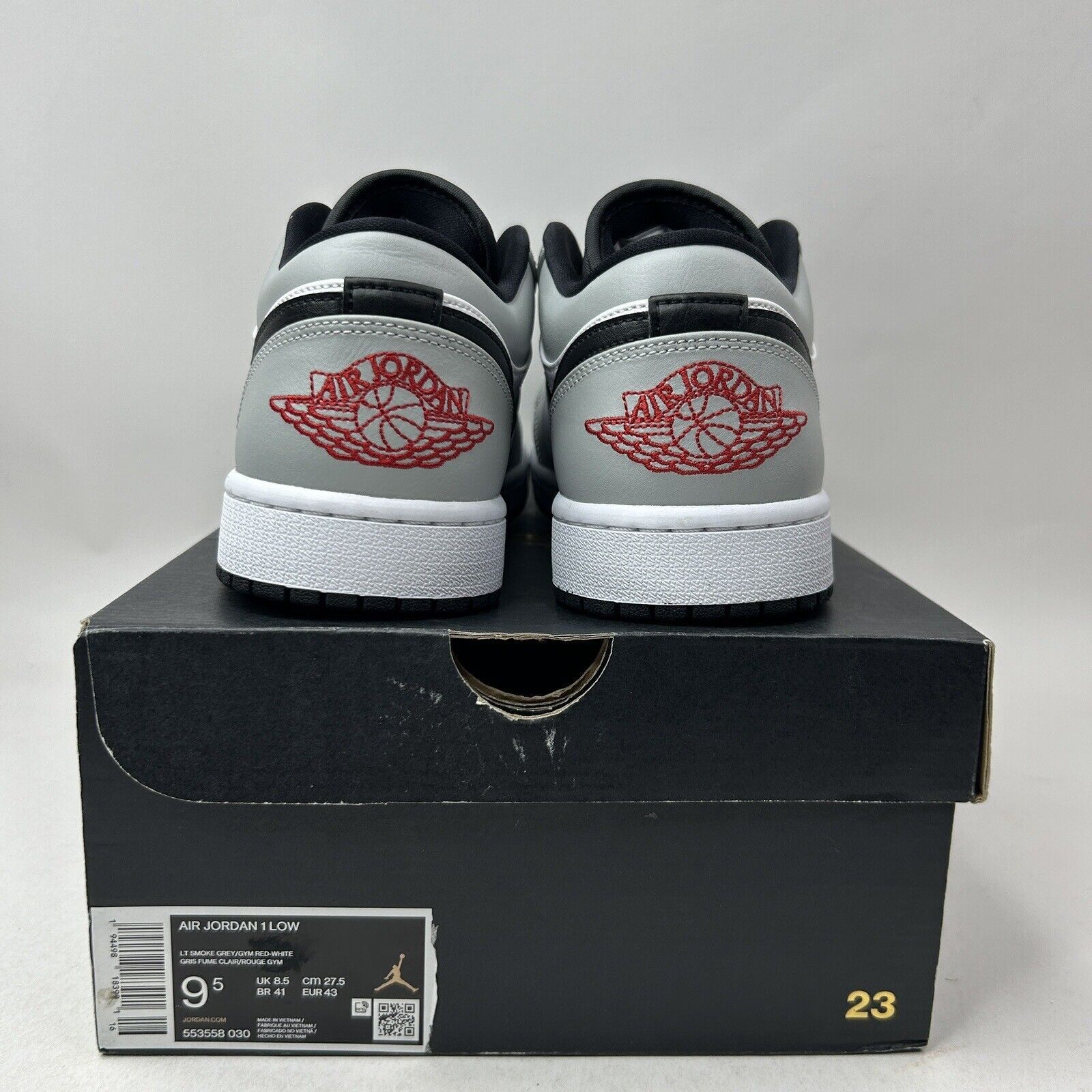 Nike Nike Air Jordan 1 Low Retro “Light Smoke Grey” 2023 Size US 9.5 / EU 42-43 - 4 Thumbnail
