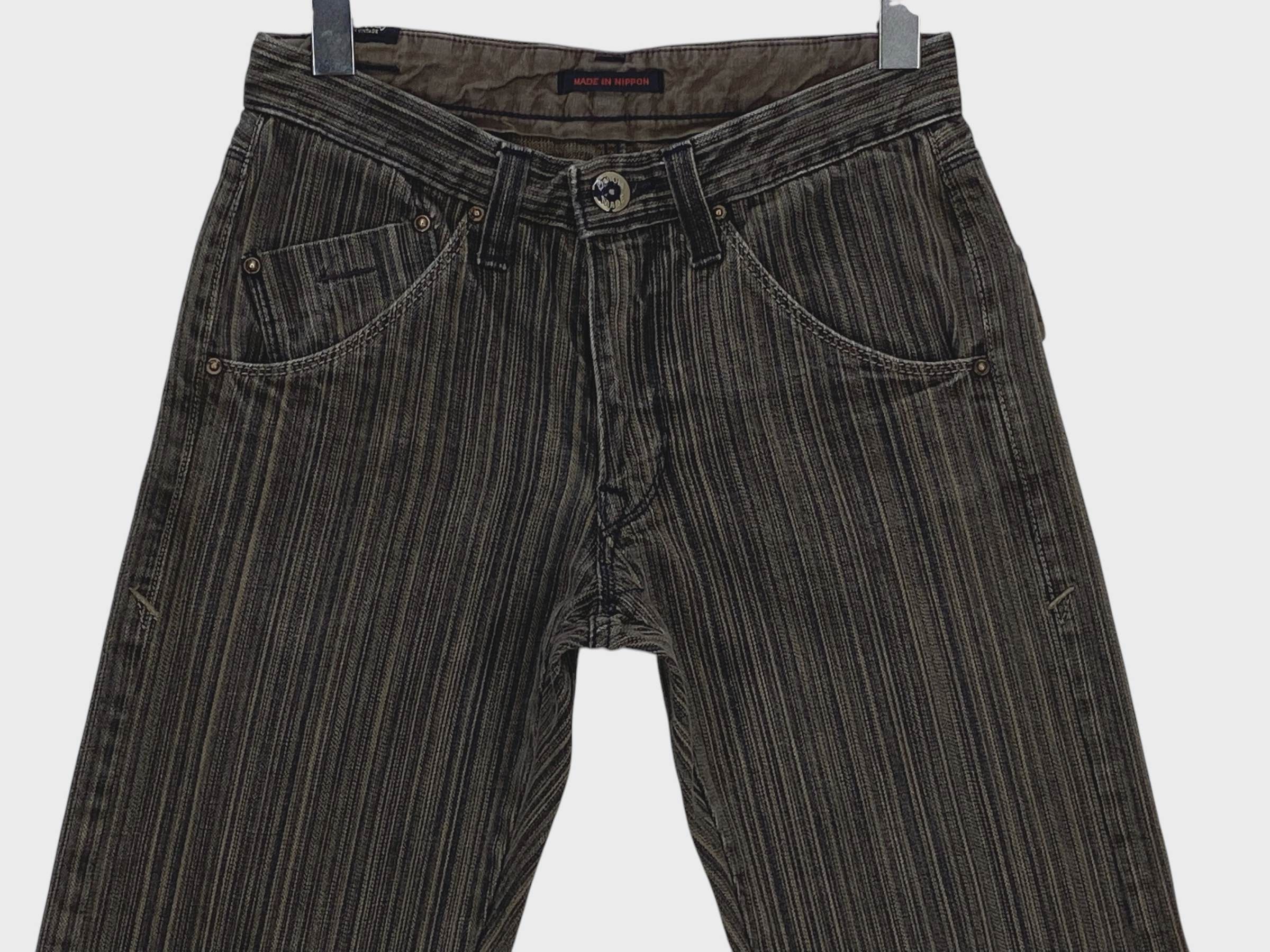 Japanese Brand Blueway Jeans Stripes Hickory Jeans Size US 28 / EU 44 - 3 Thumbnail