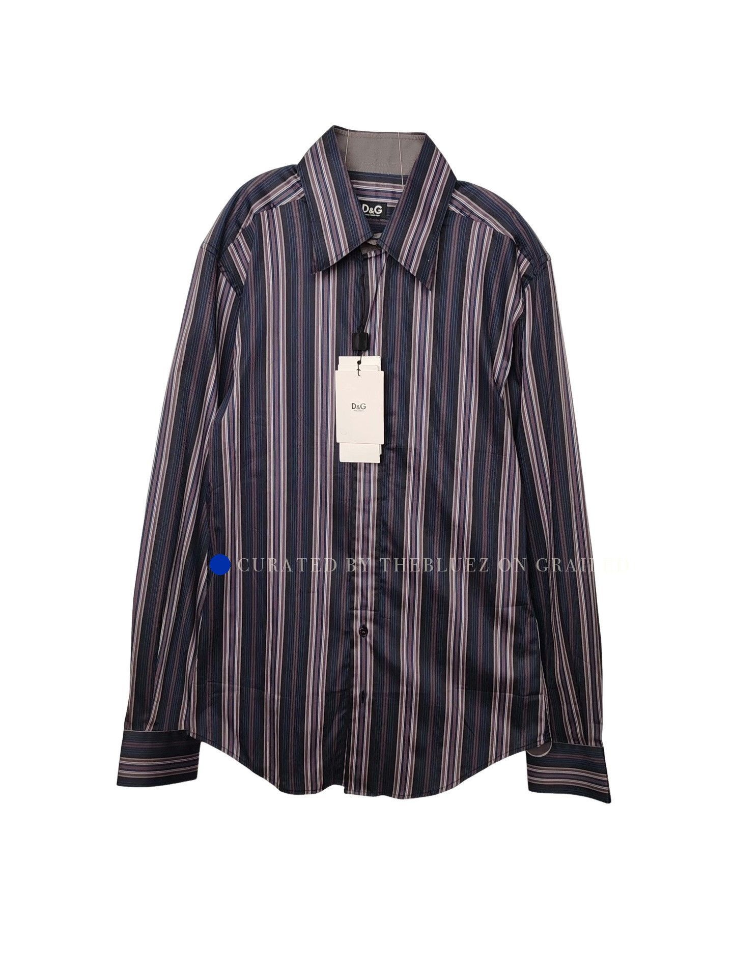 Dolce & Gabbana Multi Striped Long Sleeve Button Up Shirt Size US M / EU 48-50 / 2 - 1 Thumbnail