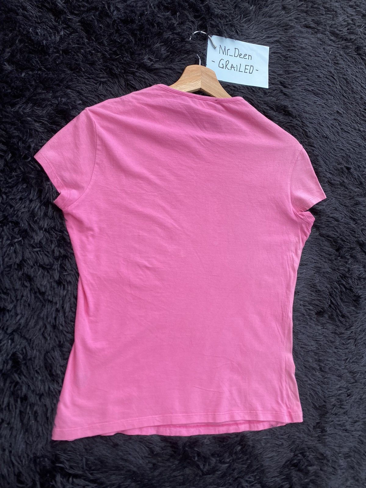 Versace Rare Vintage VERSACE Swarovski Pink Tshirt Size S / US 4 / IT 40 - 15 Thumbnail