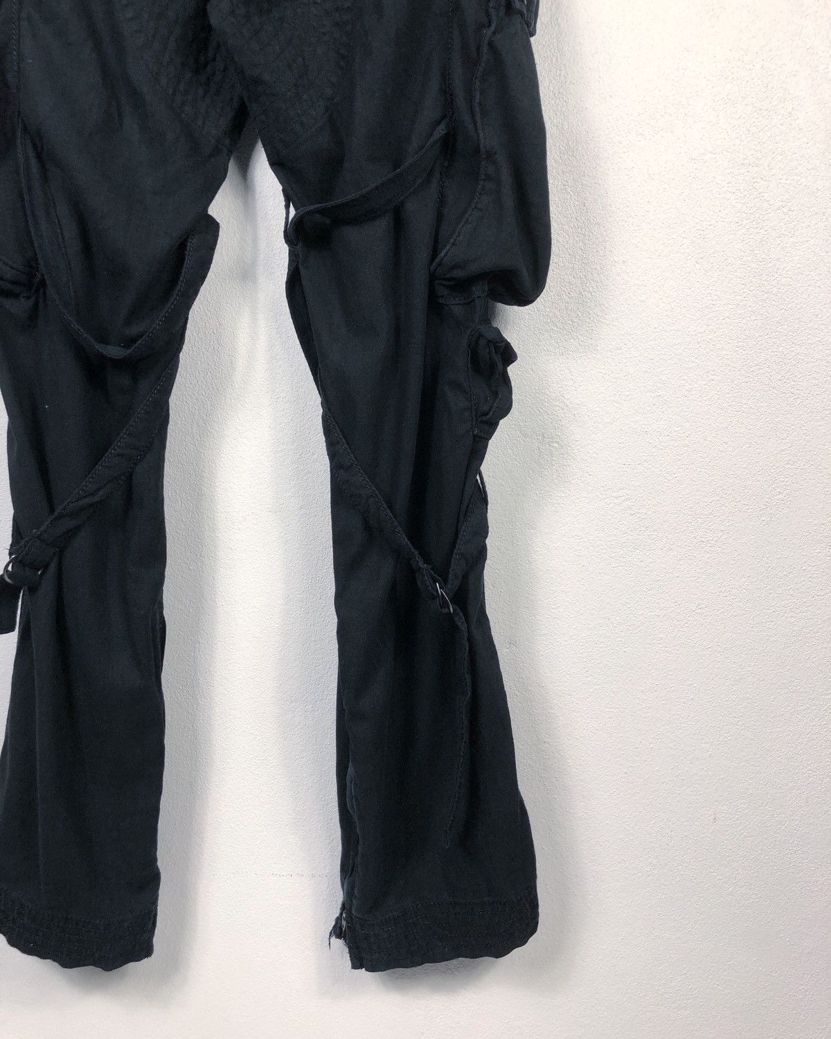BUFFALO BOBS Rare Buffalo Bobs Noir Punk Bondage Cargo Pants Size US 30 / EU 46 - 17 Thumbnail