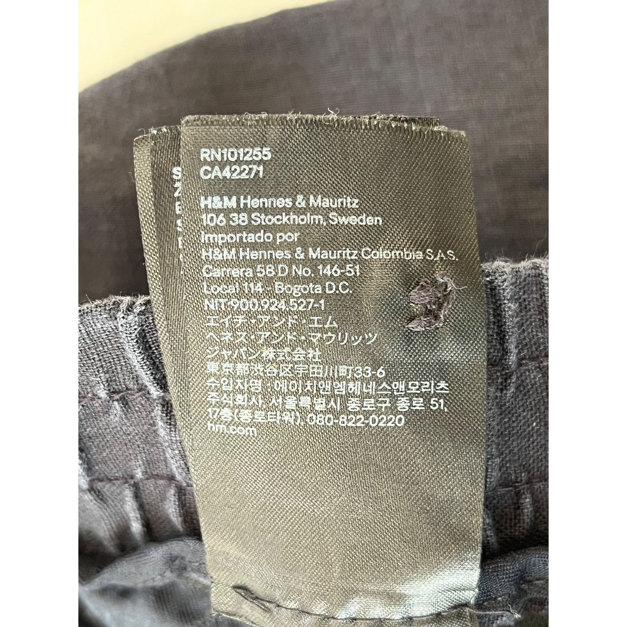 H&M H&M Regular Fit Mens Cropped Pants 34/32 Linen & Polyester B Size US 34 / EU 50 - 9 Thumbnail