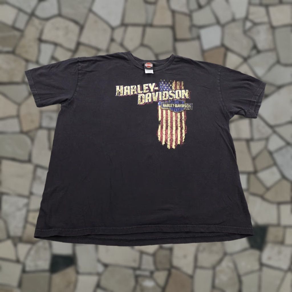 Harley Davidson Harley-Davidson Shirt Mens 3XL Black American Flag USA Motorcycle Fresno Mathews Shirt Mens 3XL Black American Flag USA Motorcycle Fresno Mathews Size US XXL / EU 58 / 5 - 1 Thumbnail