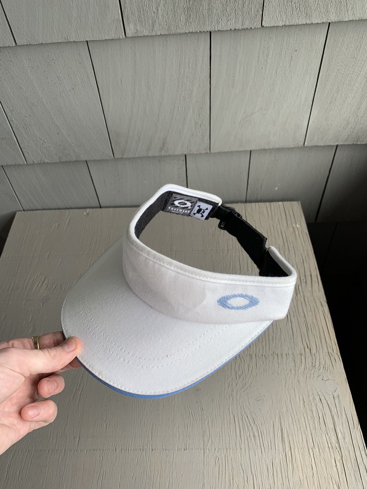 Oakley × Vintage 2000s Vintage Oakley Software Visor Y2K Skull Crossbone $ Size ONE SIZE - 2 Thumbnail