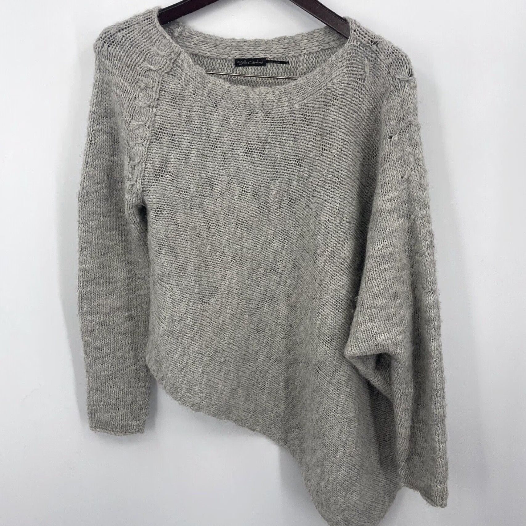 Vintage VINTAGE Stella Carakasi Alpaca Sweater Womens S Asymmetric Knit Lagenlook Quiet Luxury Size S / US 4 / IT 40 - 5 Thumbnail
