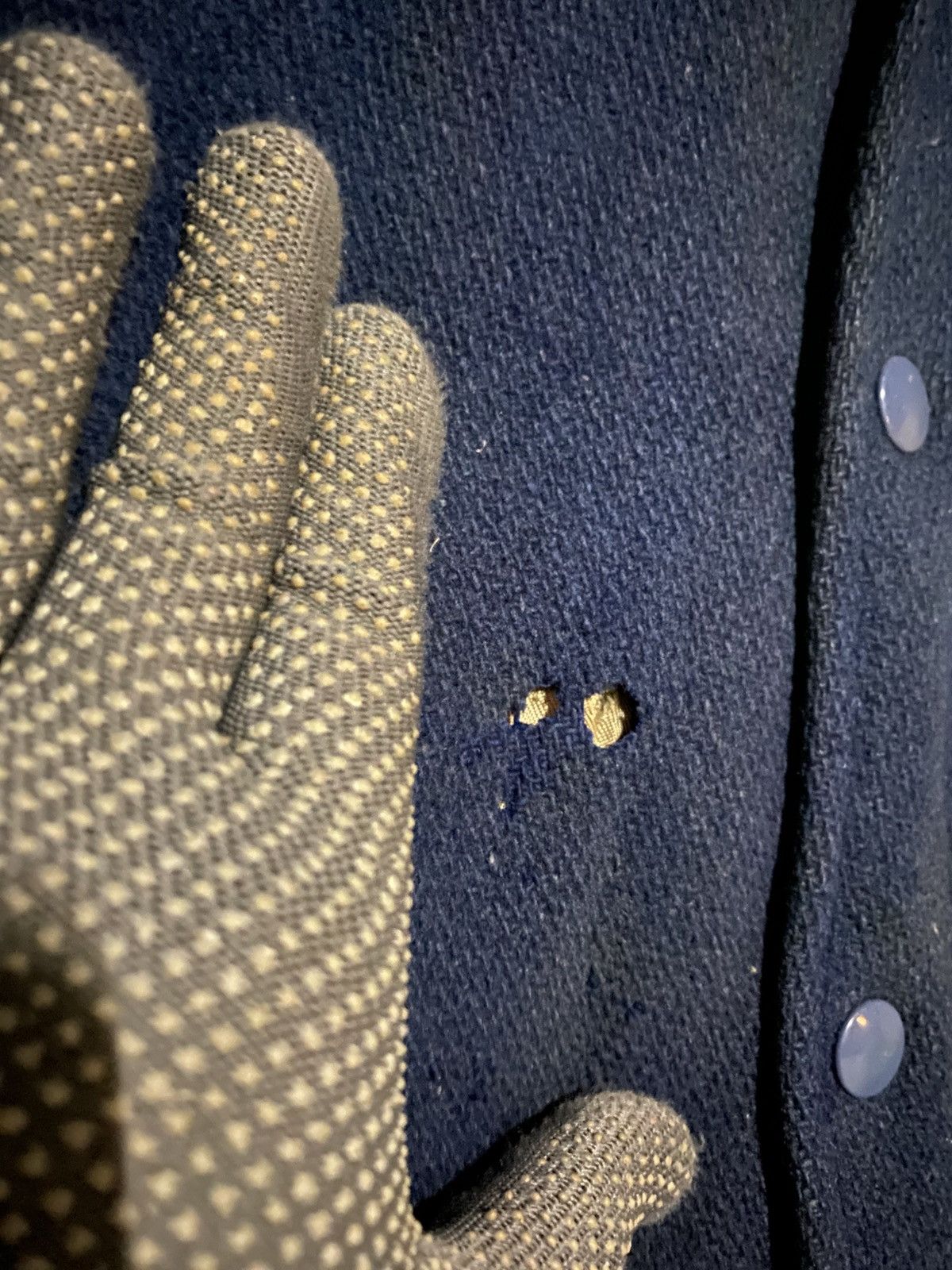 Vintage Vintage 1940s–1950s Bush–Keller Varsity Jacket Navy Wool Size US S / EU 44-46 / 1 - 6 Thumbnail