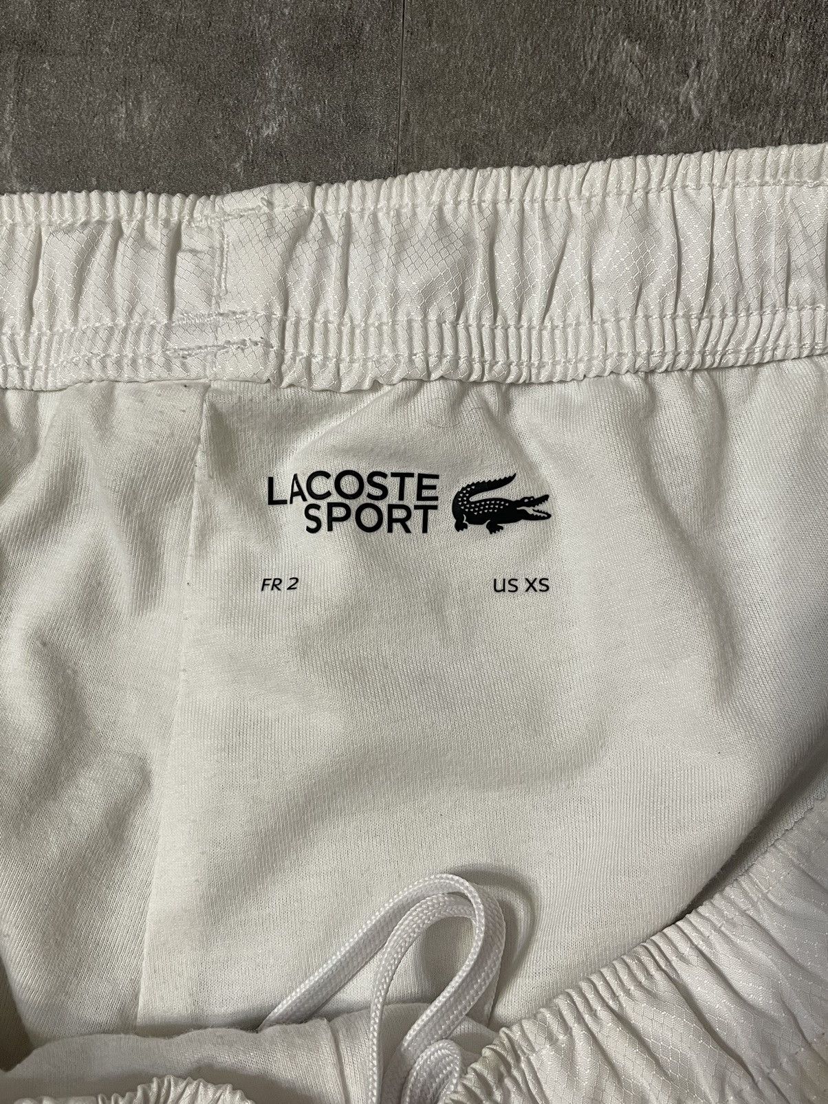 Lacoste Vintage Lacoste White Nylon Track Pants Y2K Drill Style Rare Size US 28 / EU 44 - 4 Thumbnail