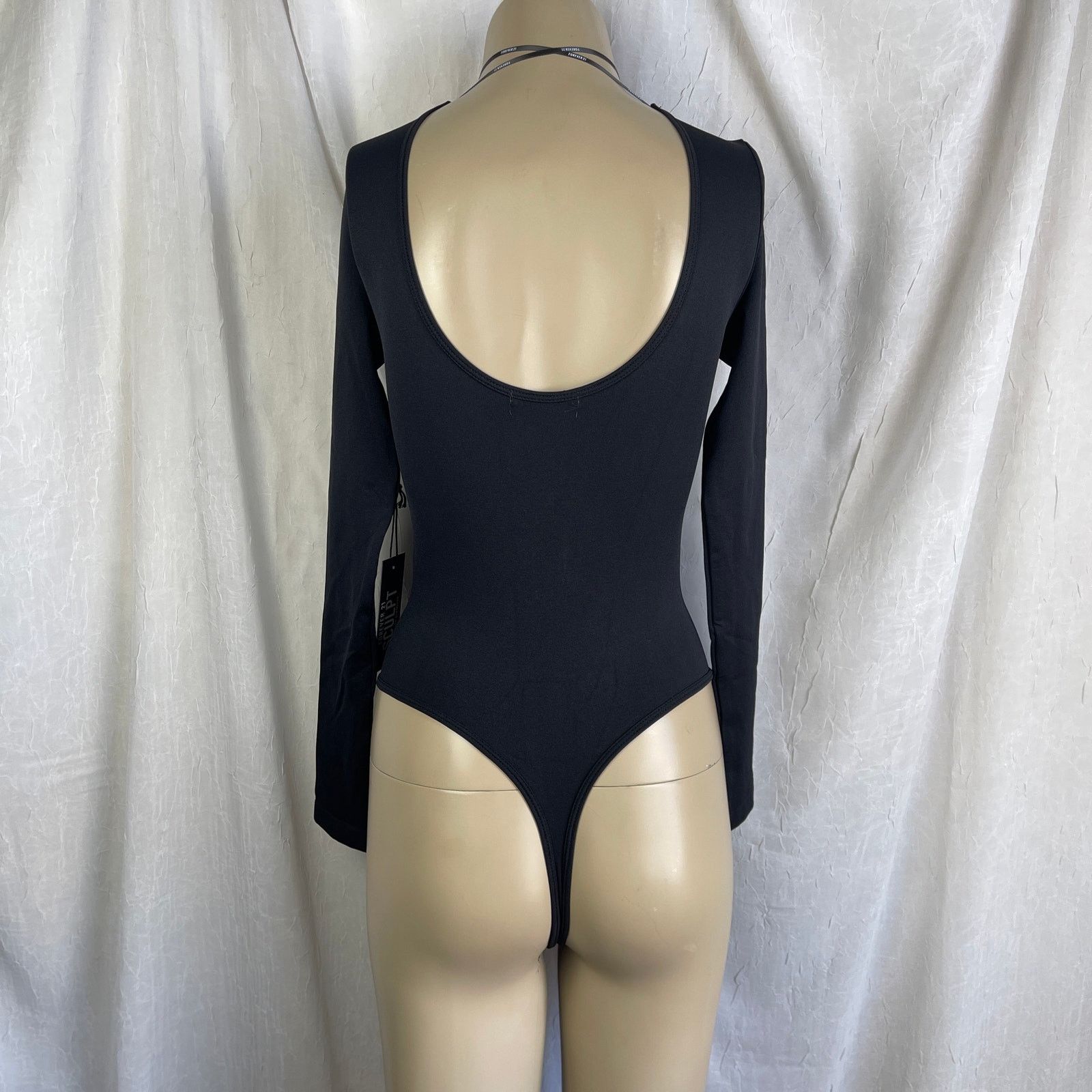 Forever 21 Forever 21 Seamless Thong Bodysuit Long Sleeve Black NWT S Size S / US 4 / IT 40 - 9 Thumbnail