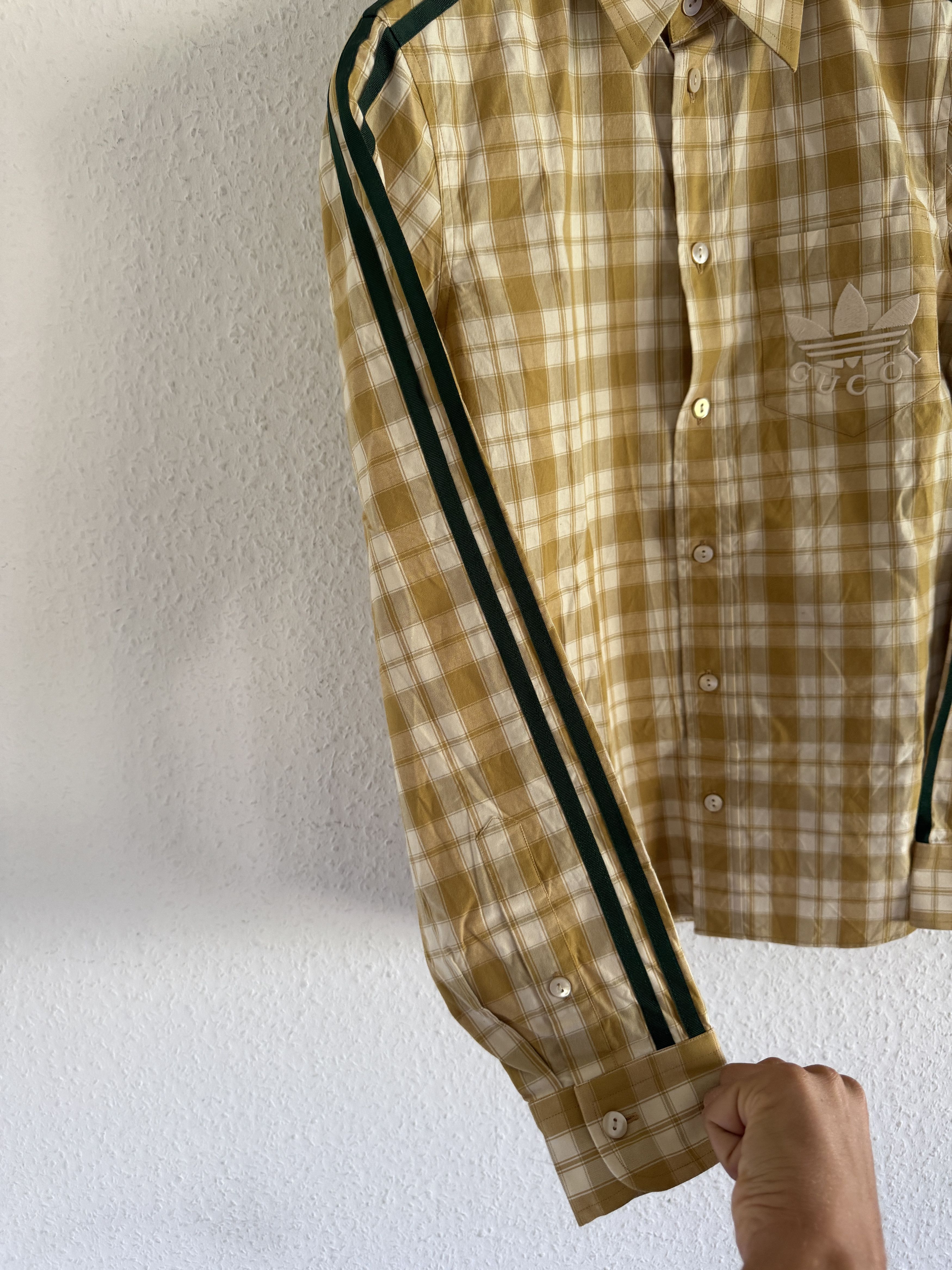 Gucci Checked Shirt with Stripes Size US S / EU 44-46 / 1 - 4 Thumbnail