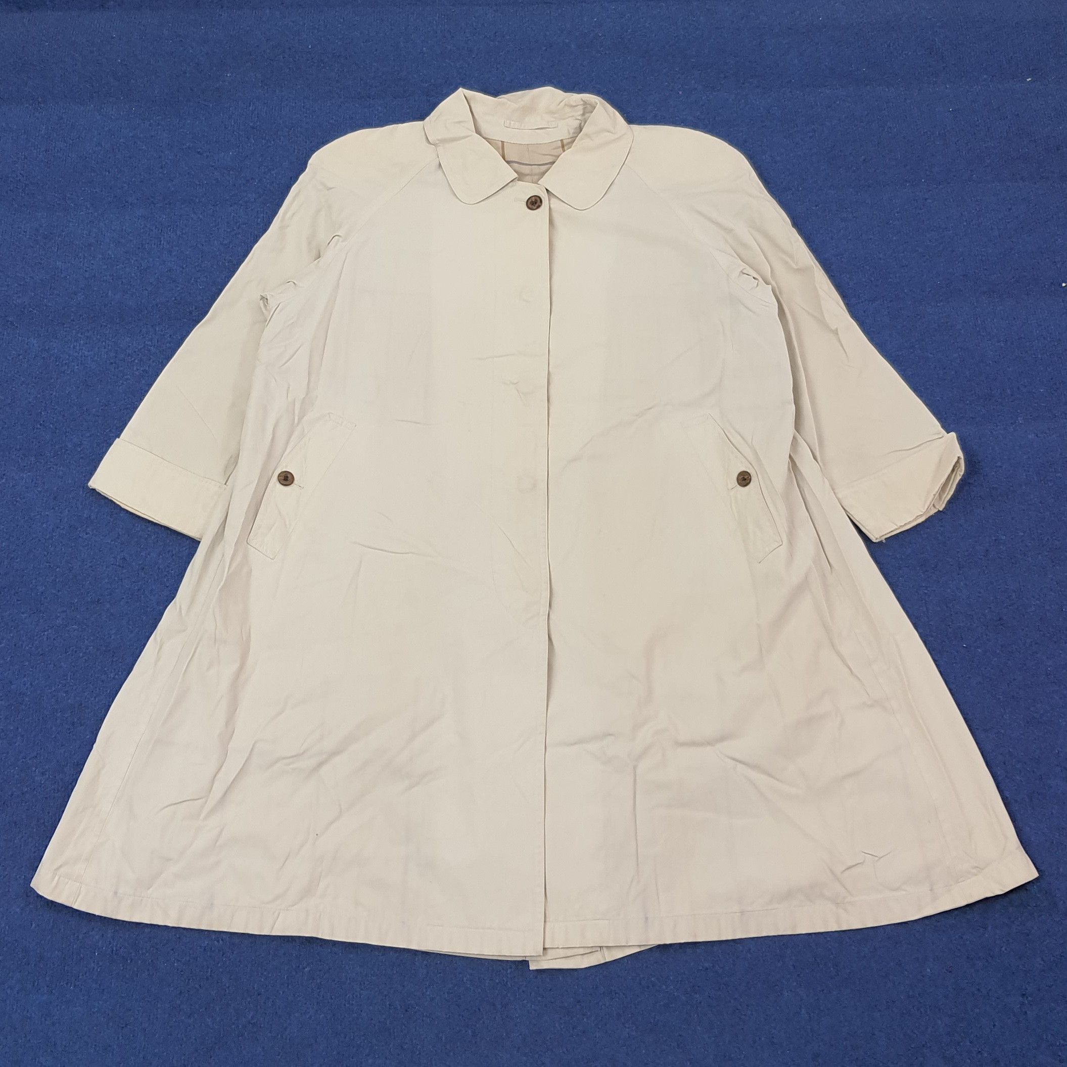Burberry Vintage Burberrys Custom Logo Trench Jacket C246N4 Size L / US 10 / IT 46 - 3 Thumbnail