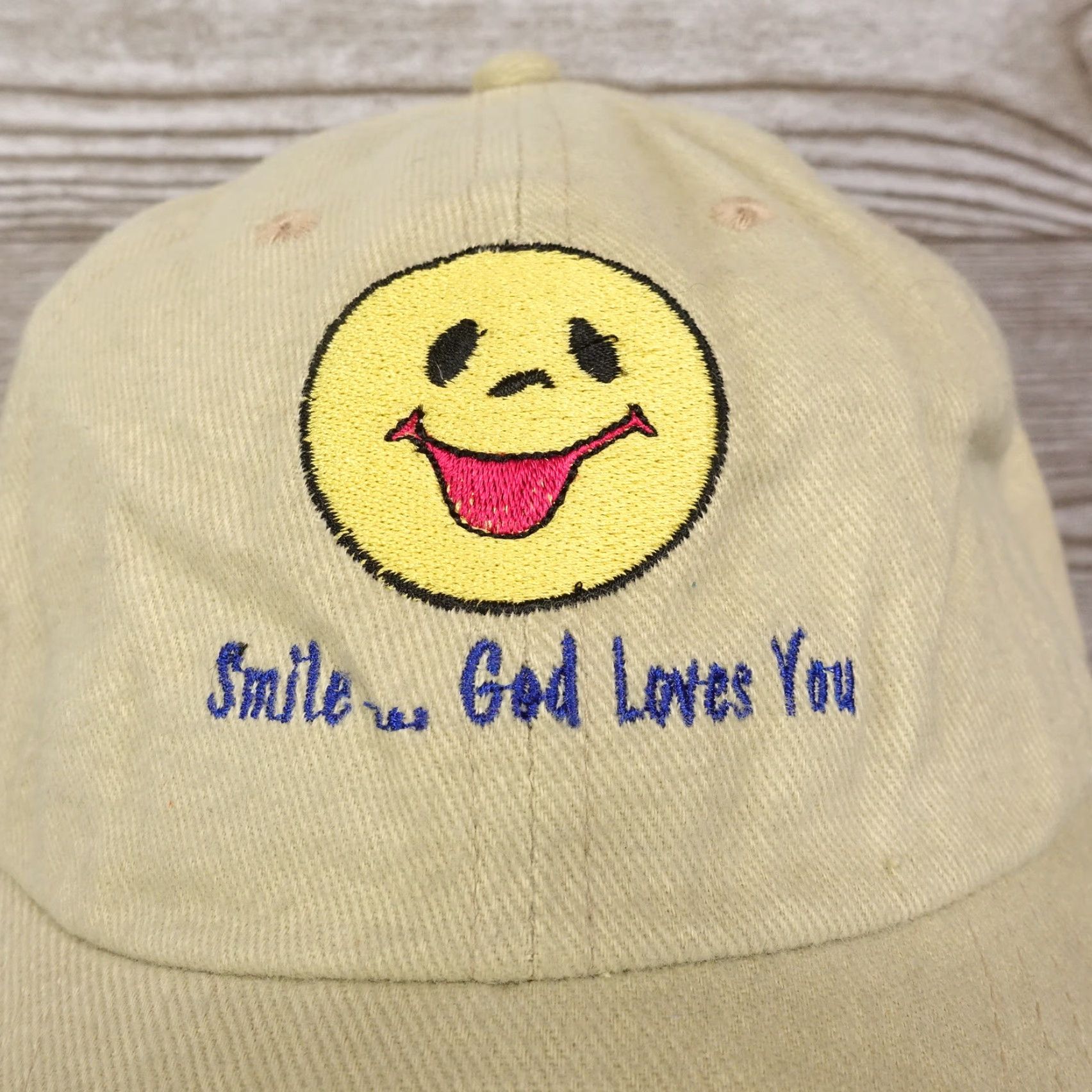 Vintage Vintage Free Man Apparel Beige Khaki Adjustable Baseball Cap Unisex Casual Spring Summer Fall Winter Size ONE SIZE - 2 Thumbnail