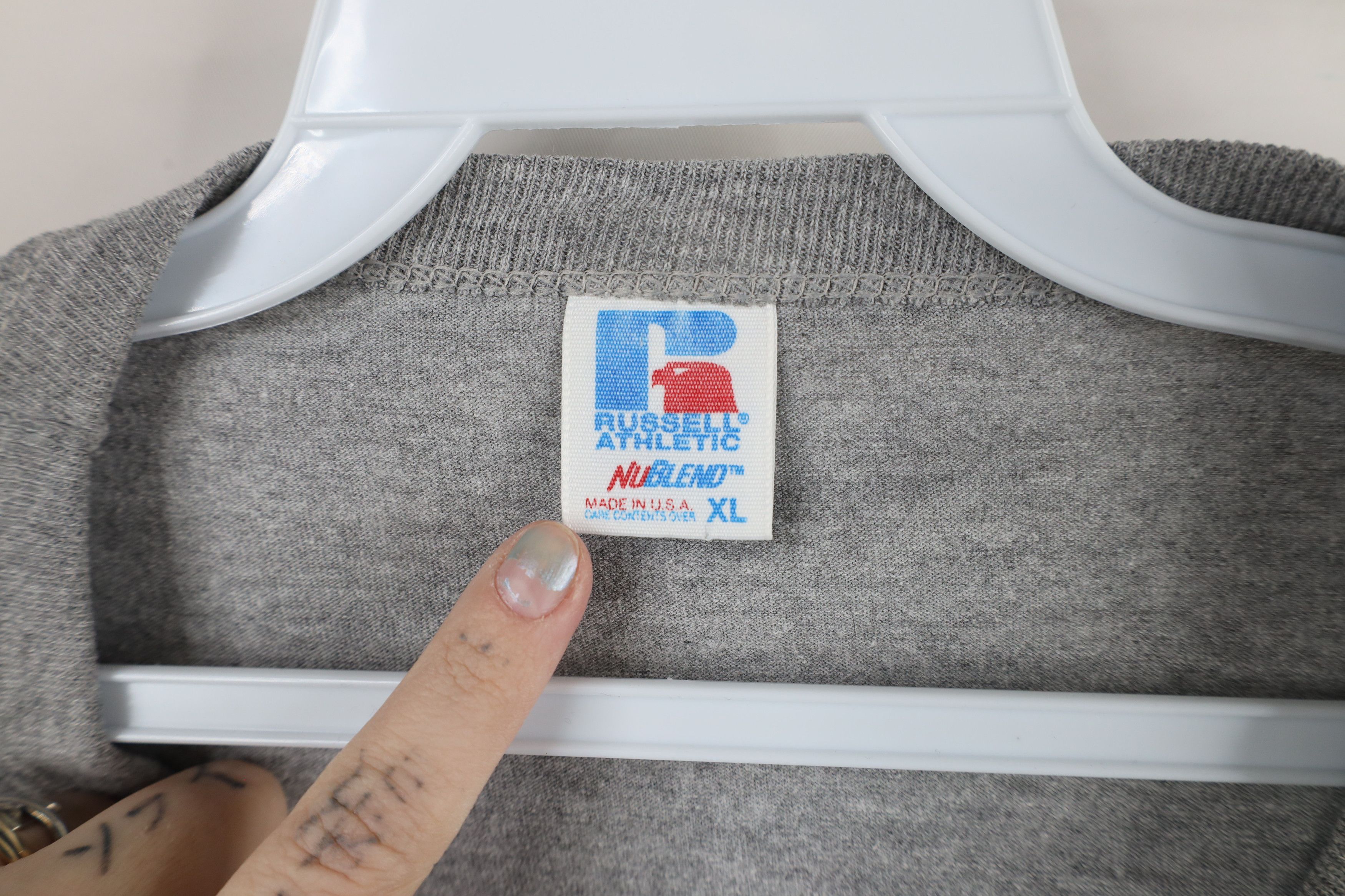 Russell Athletic × Vintage Vintage 90s Russell Athletic Blank Short Sleeve T-Shirt USA Size US XL / EU 56 / 4 - 6 Thumbnail