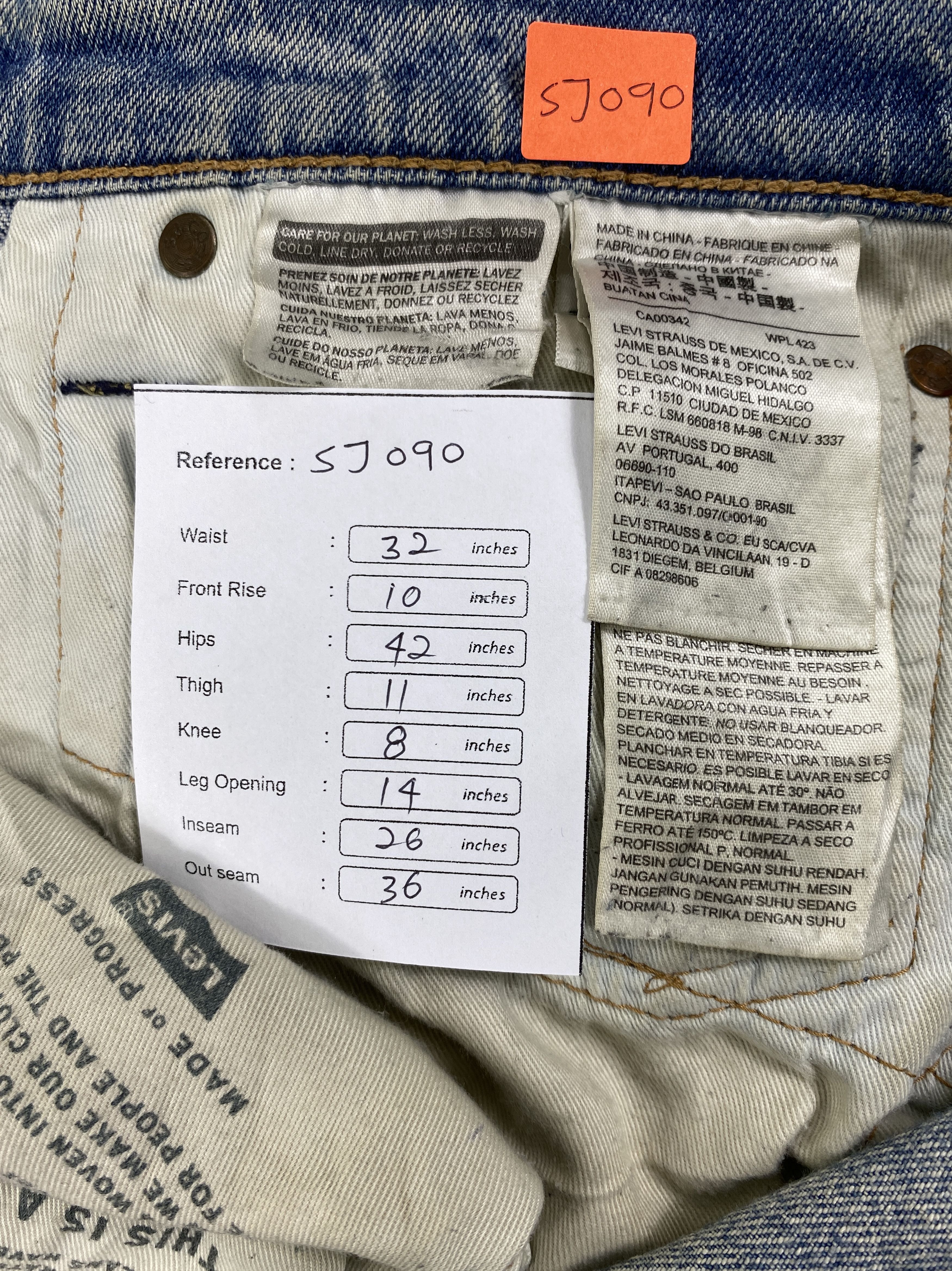 Levi's Dirty Used Blue Levi's 511 Jeans 32x26 Denim -SJ090 Size US 32 / EU 48 - 8 Thumbnail