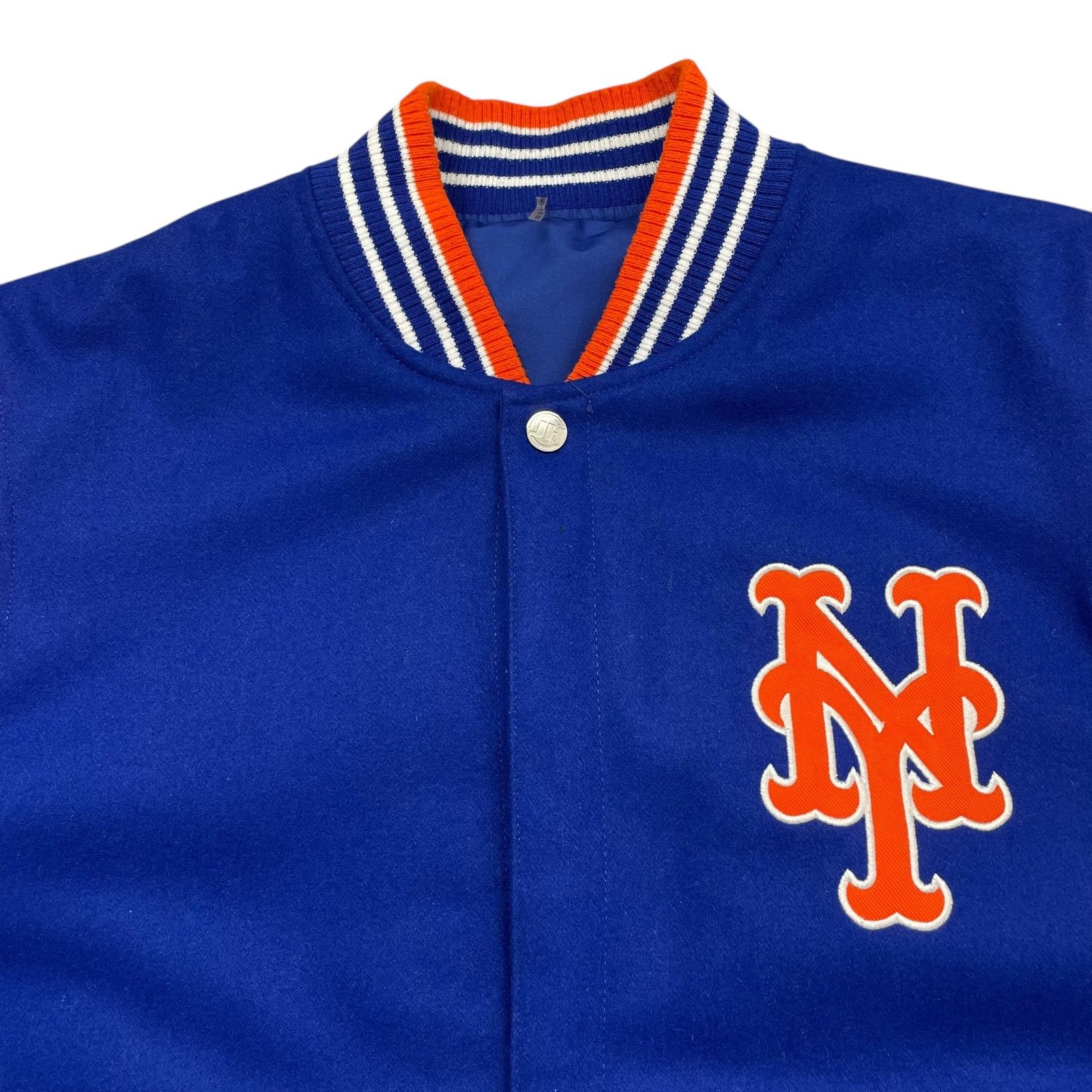 MLB VTG 00s NEW YORK METS JH DESIGN REVERSIBLE VARSITY JACKET XL Size US XL / EU 56 / 4 - 5 Thumbnail