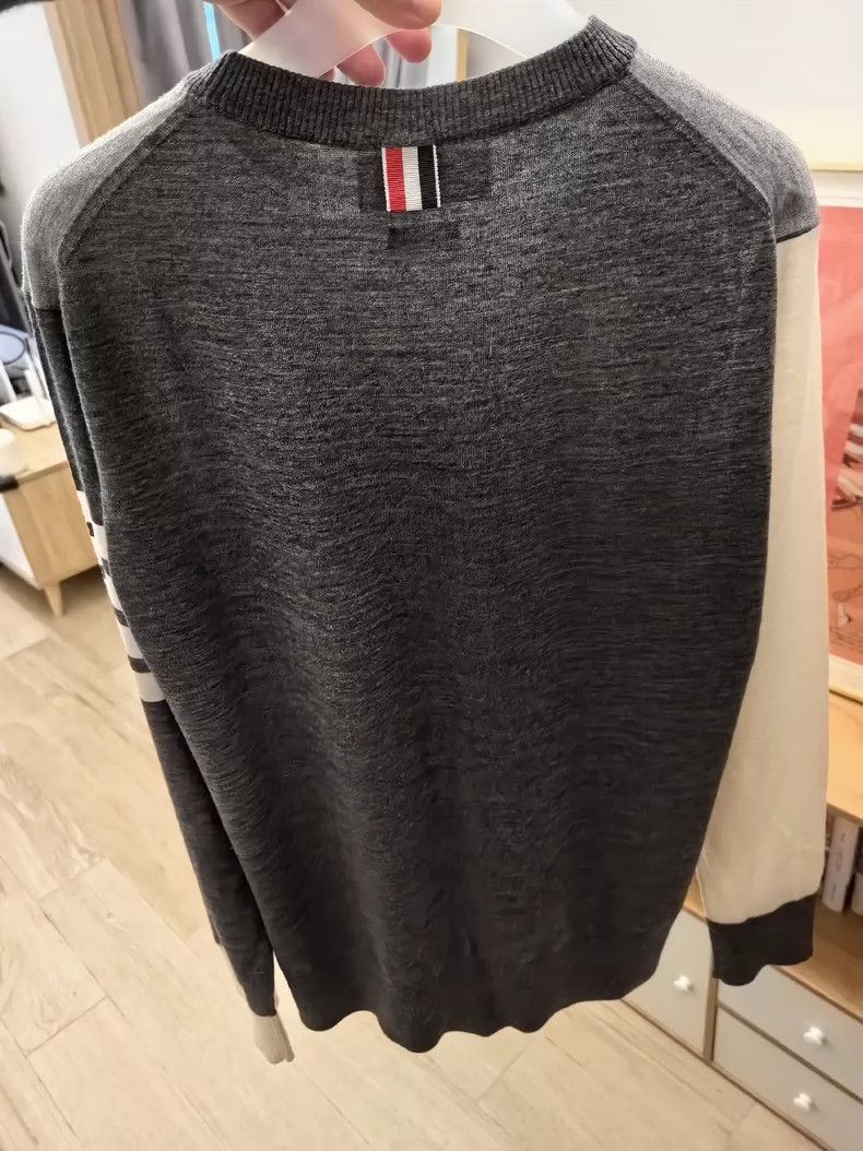 Thom Browne Thom browne Color-blocked wool sweater 2503-Nextarrow Size US L / EU 52-54 / 3 - 4 Thumbnail