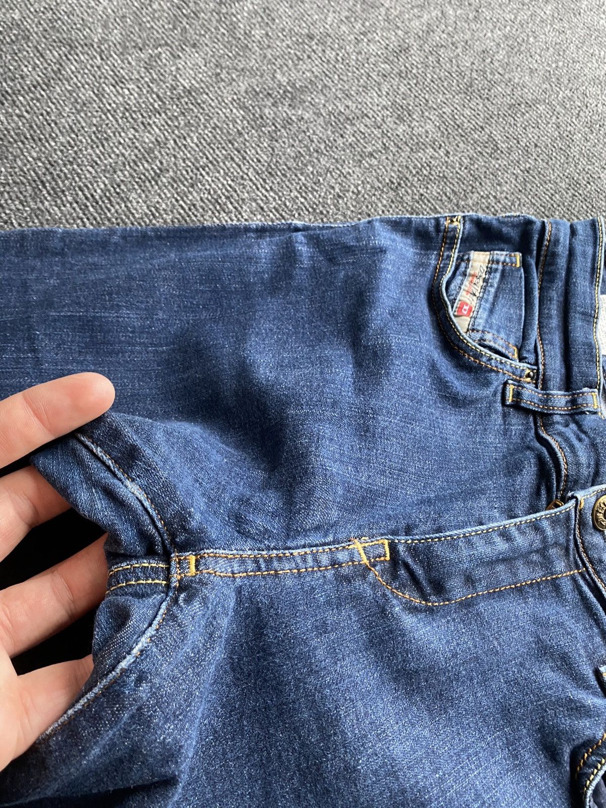 Diesel 🔥Opium Punk Diesel Bootcut Bootzee-st Blue jeans 29 sexy y2k Size 29" - 15 Thumbnail