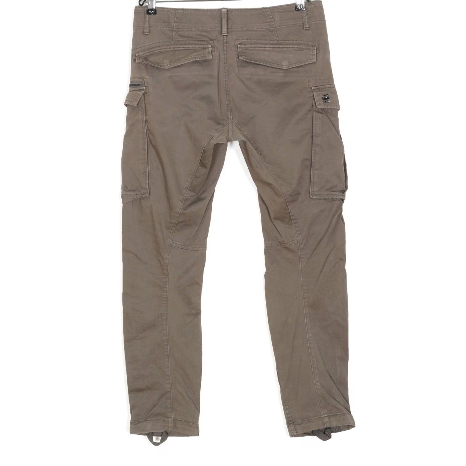 G-Star G-Star ROVIC ZIP 3D STRAIGHT TAPERED Cargo Pants Trousers Men W30 L32 DZ776, Grey Brown, 30 Regular, Zip, Twill, Casual, Mens Size US 30 / EU 46 - 3 Thumbnail