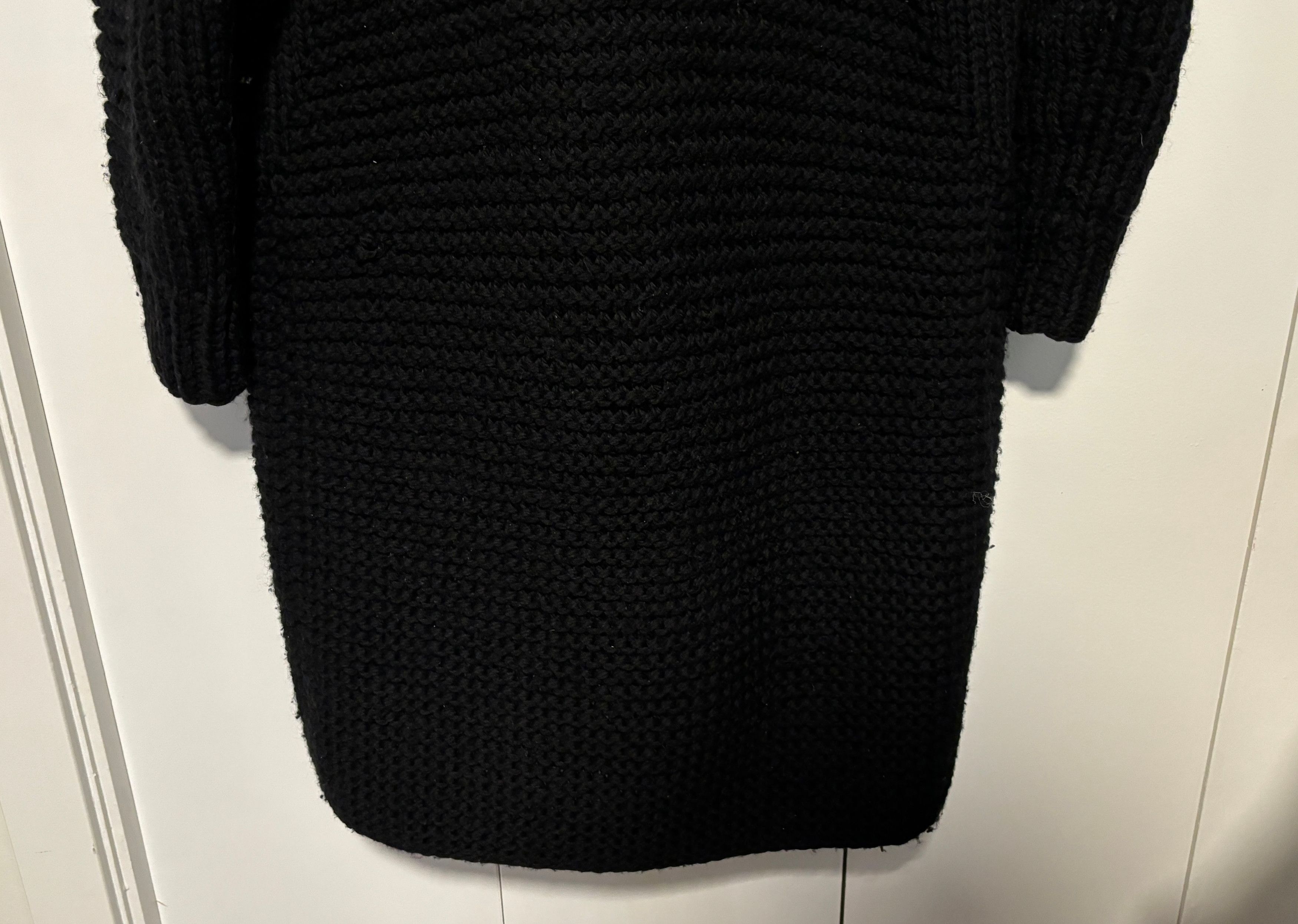 Wings + Horns Wings + Horns Peruvian Black Wool Handknit Cardigan XS-S Size US S / EU 44-46 / 1 - 7 Thumbnail