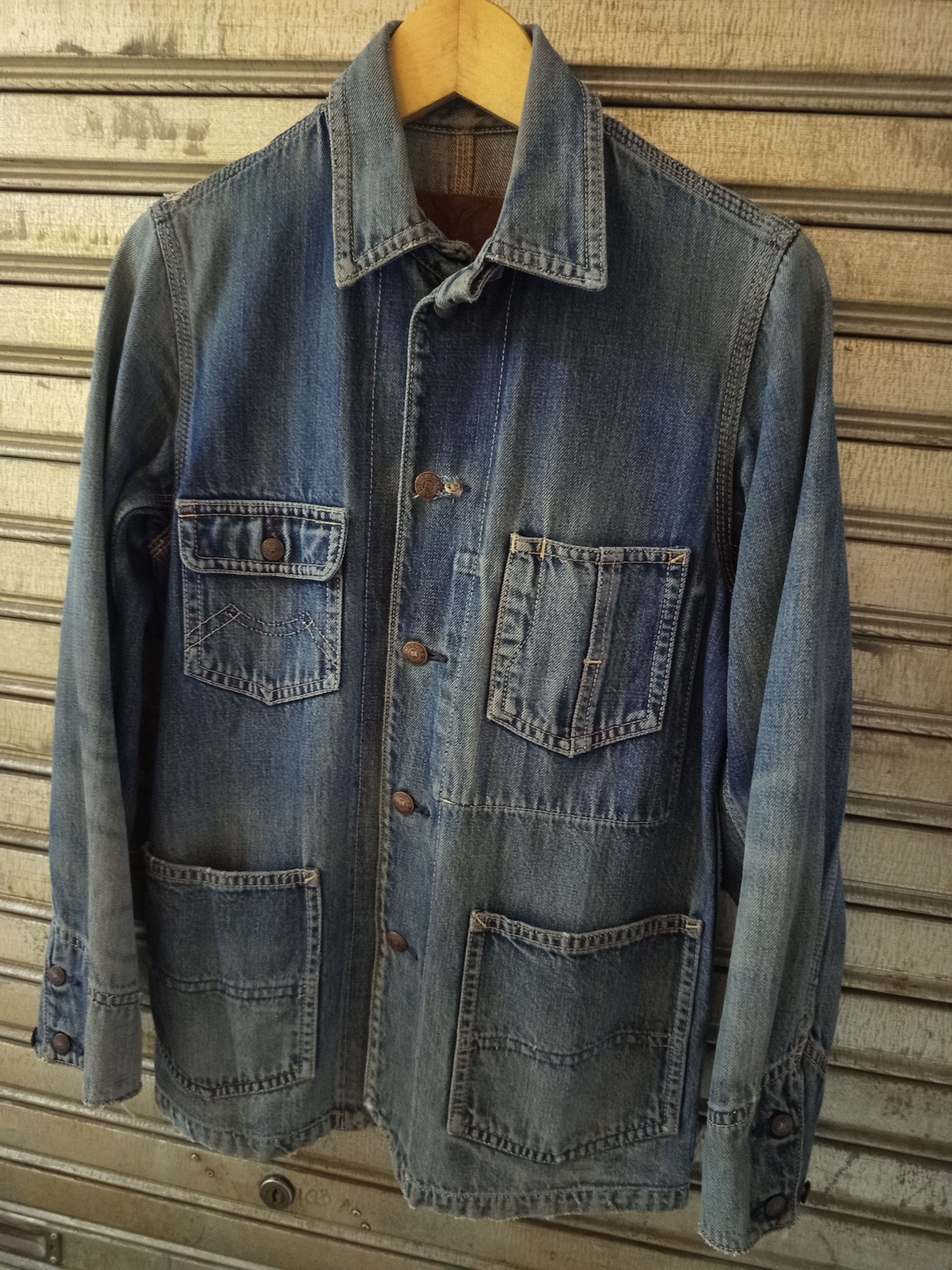 Chevignon Vintage Chevignon Selvedge Chore Jacket Size US M / EU 48-50 / 2 - 3 Thumbnail